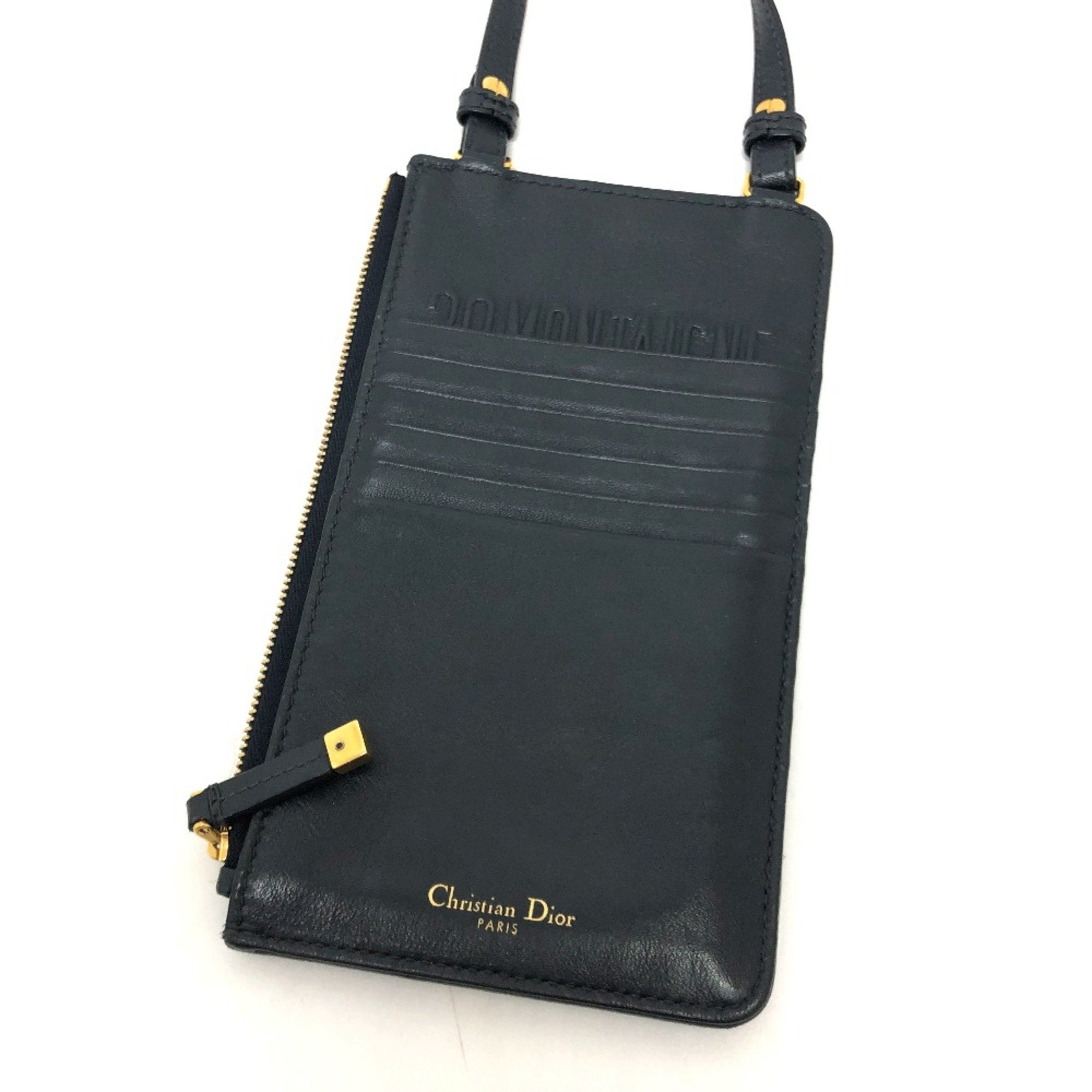 Christian Dior Navy Cloth Shoulder Bag ()