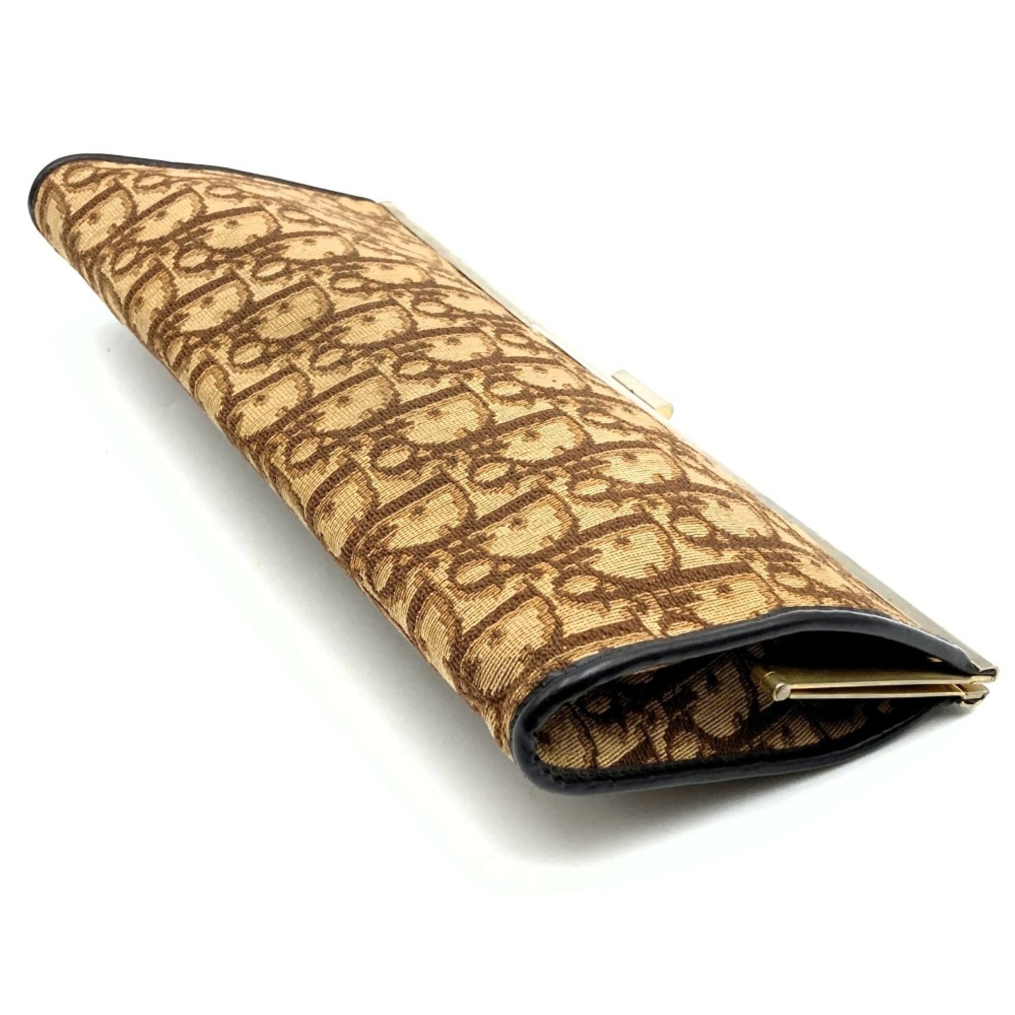 Christian Dior Brown Canvas Clutch Bag ()