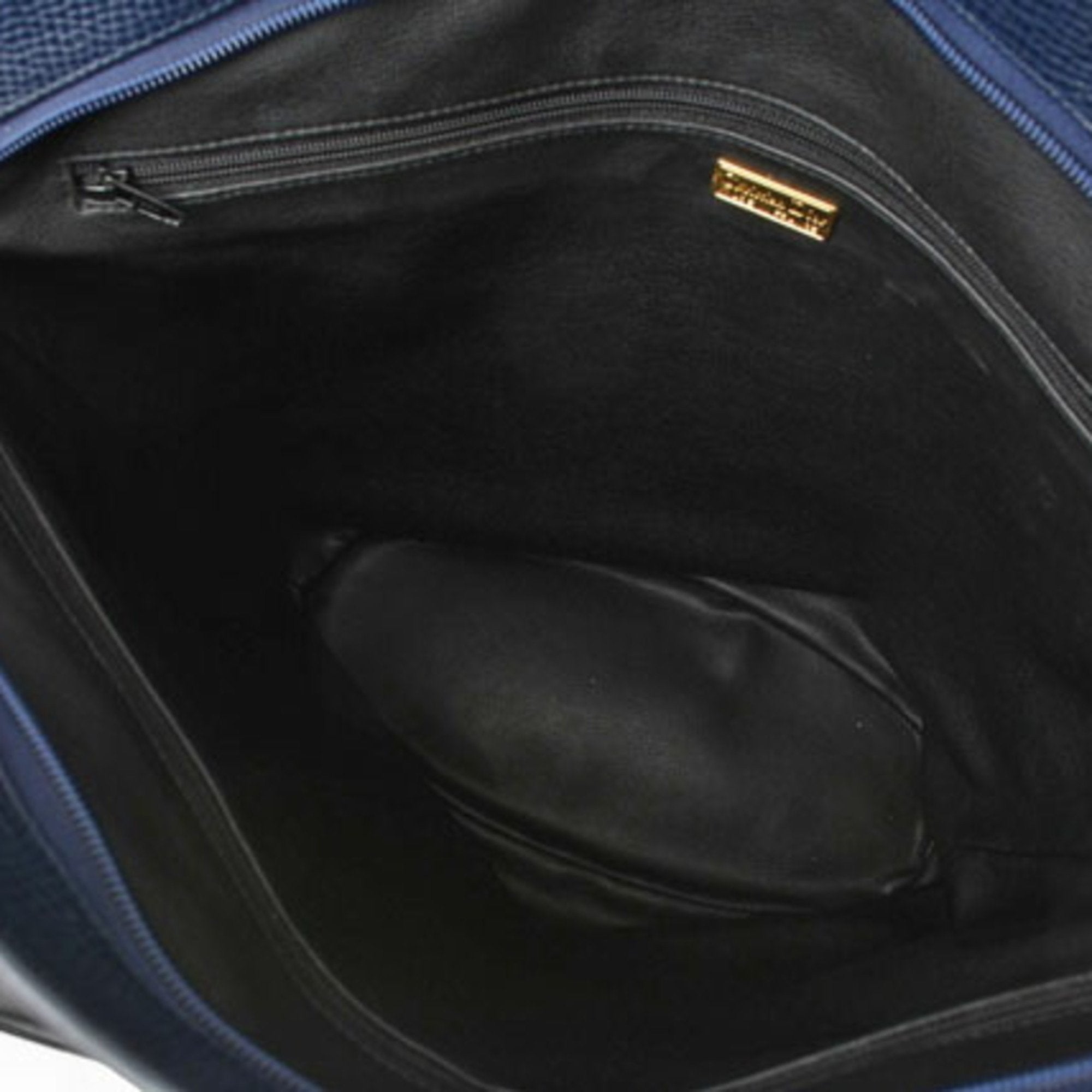Christian Dior Navy Leather Tote Bag ()
