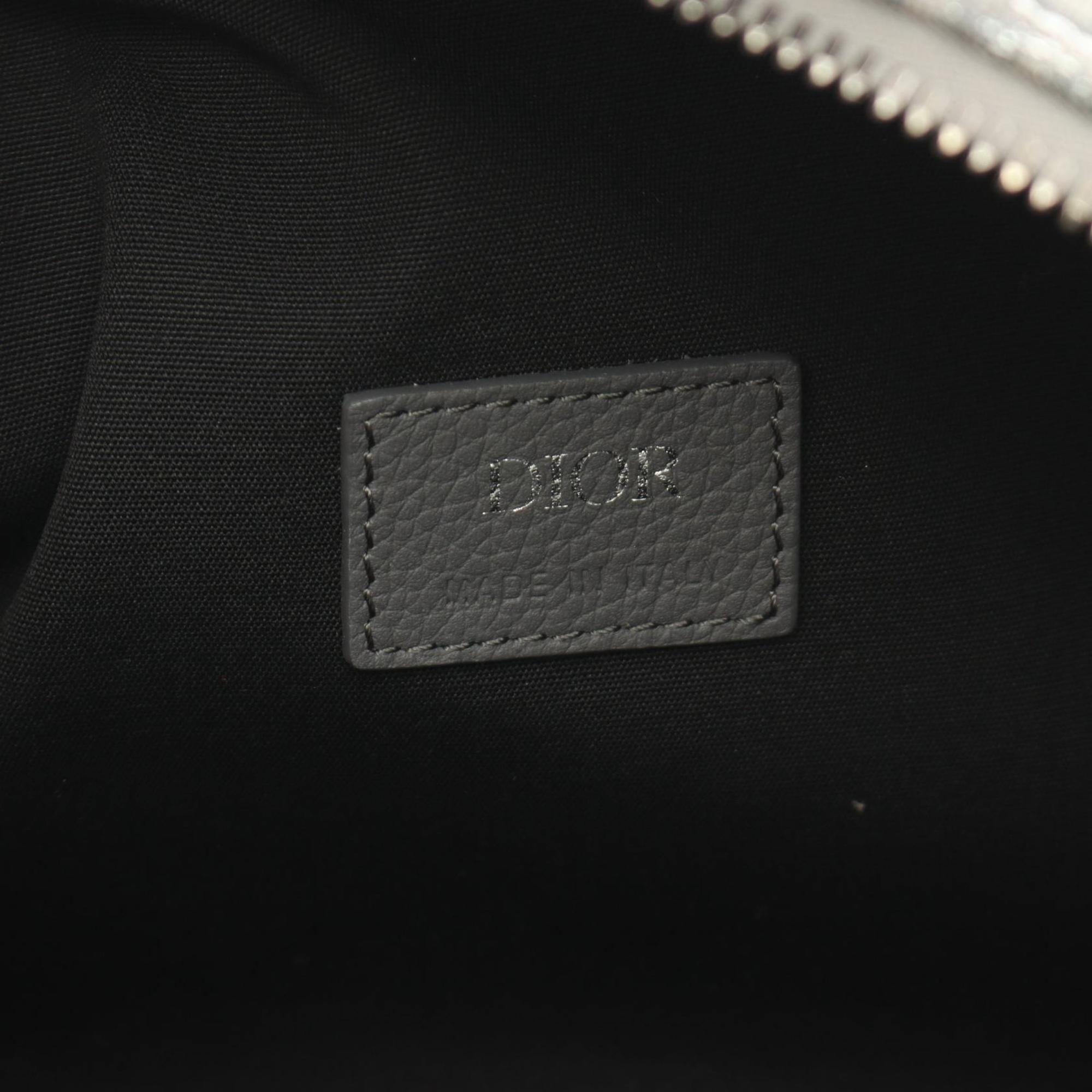 Christian Dior Gray Canvas Leather Handbag ()