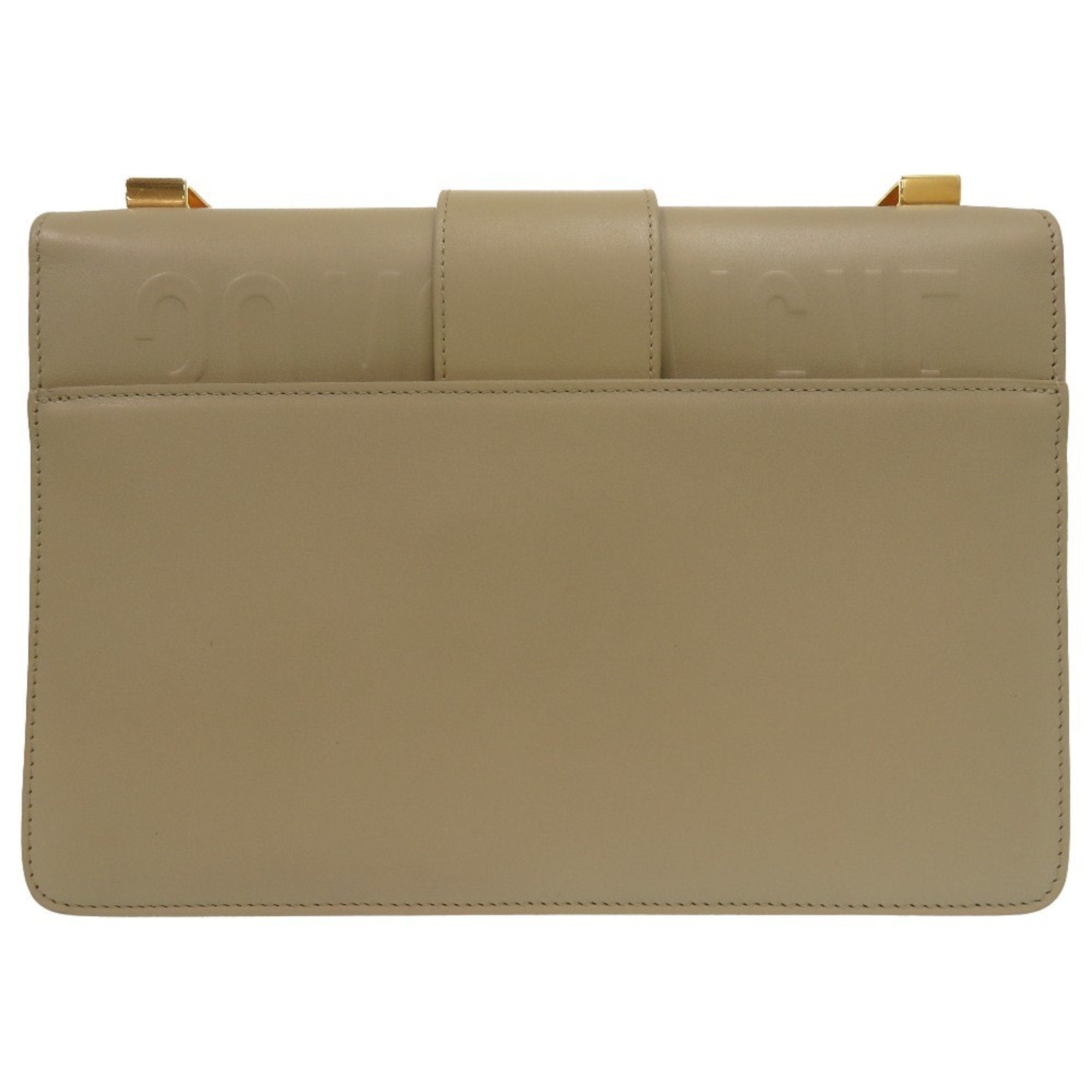 Christian Dior Beige Leather Shoulder Bag ()
