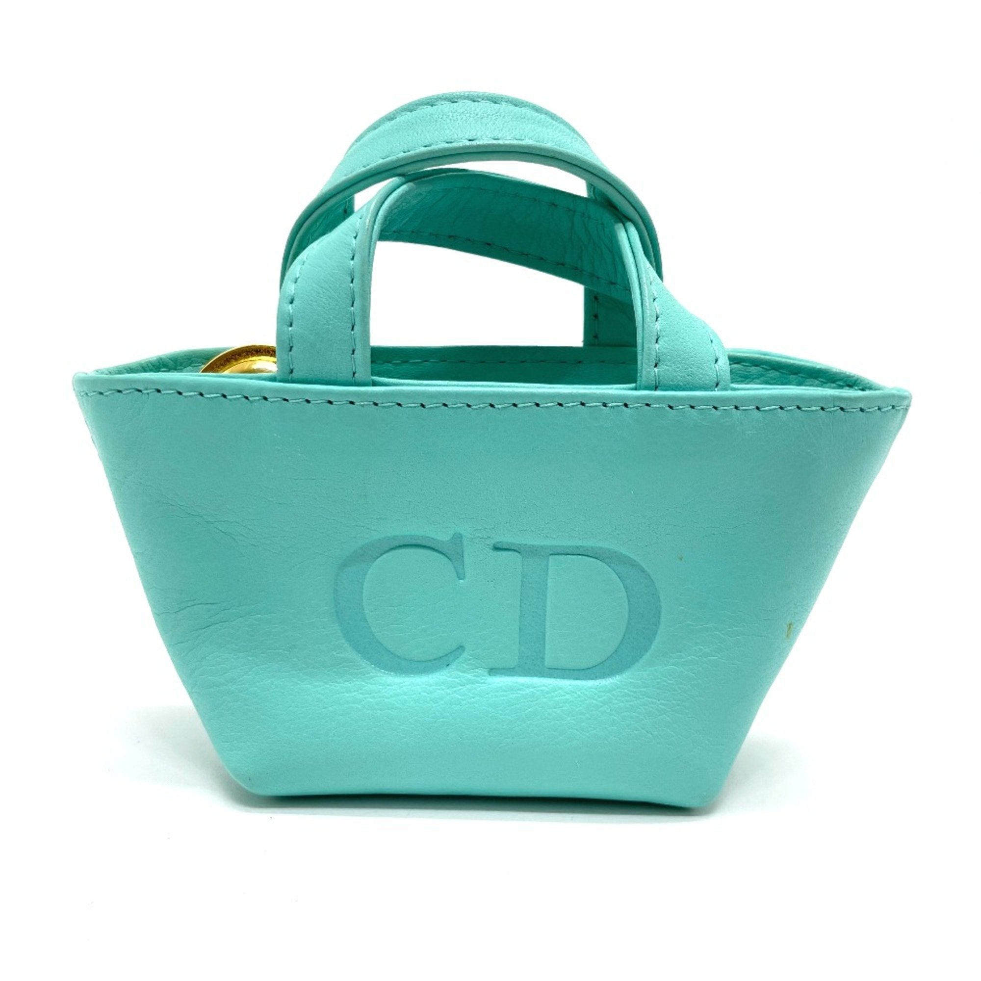 Christian Dior Blue Leather Handbag ()