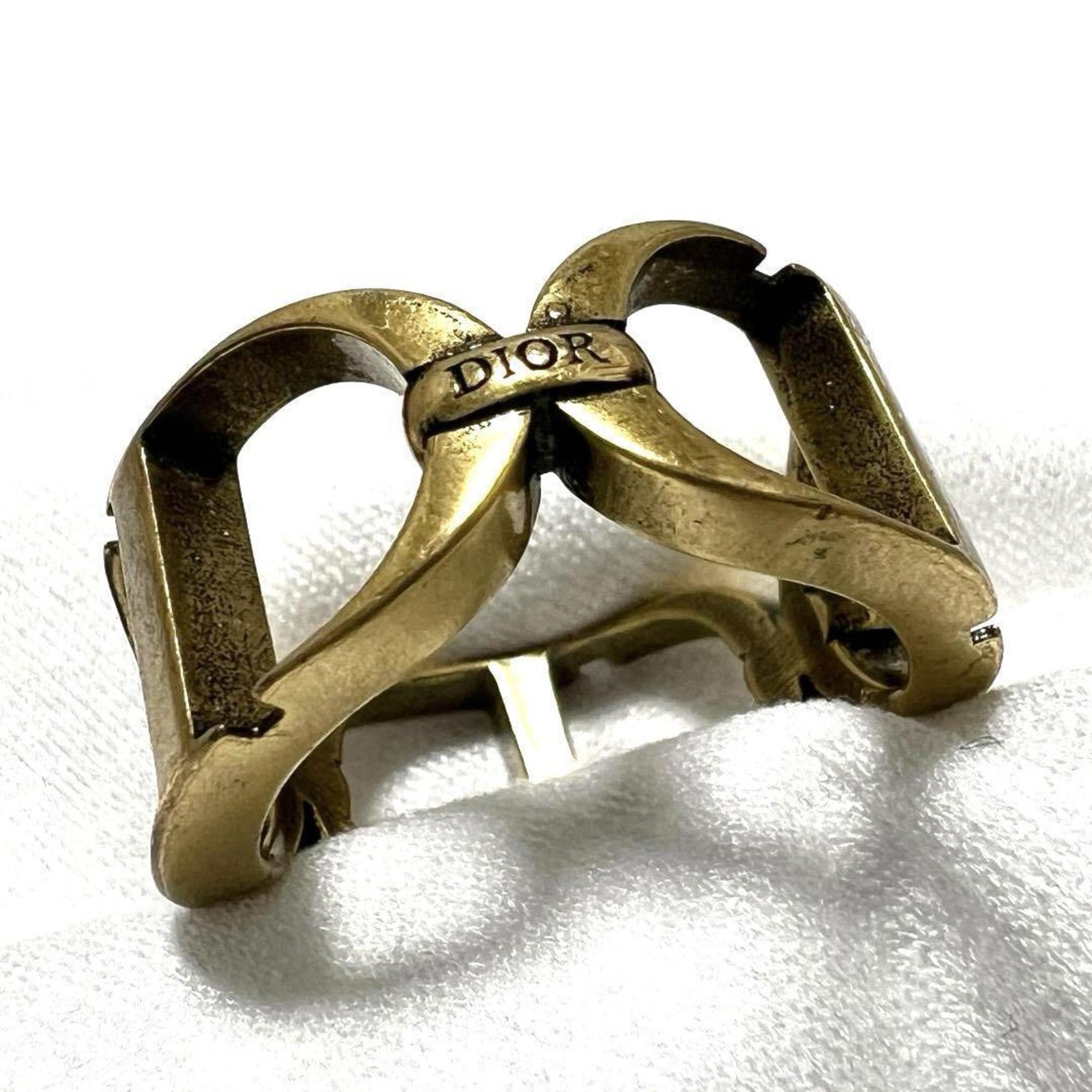 Christian Dior Gold Metal Band Ring ()