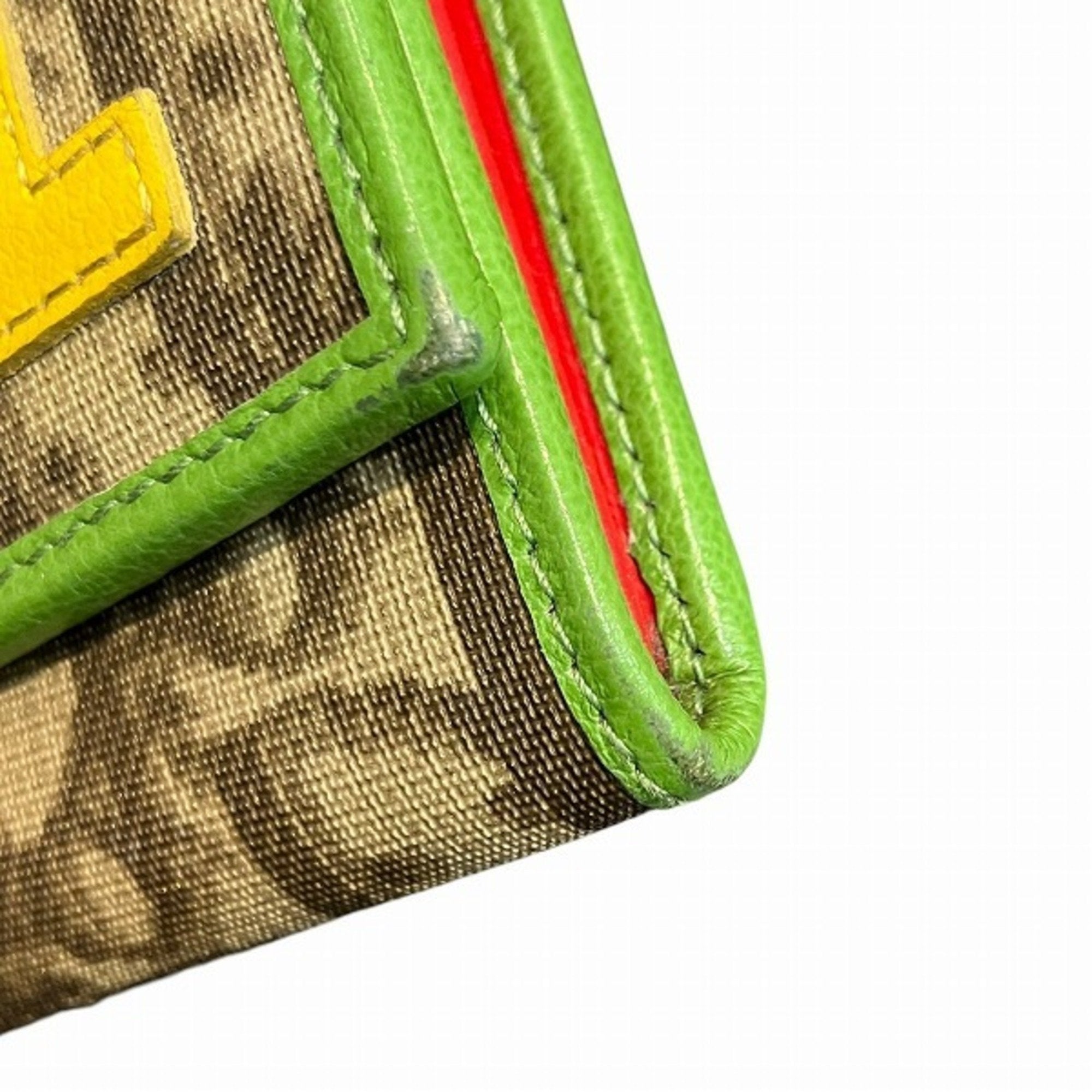 Christian Dior Green Pvc Leather Long Wallet (Bi-Fold) ()
