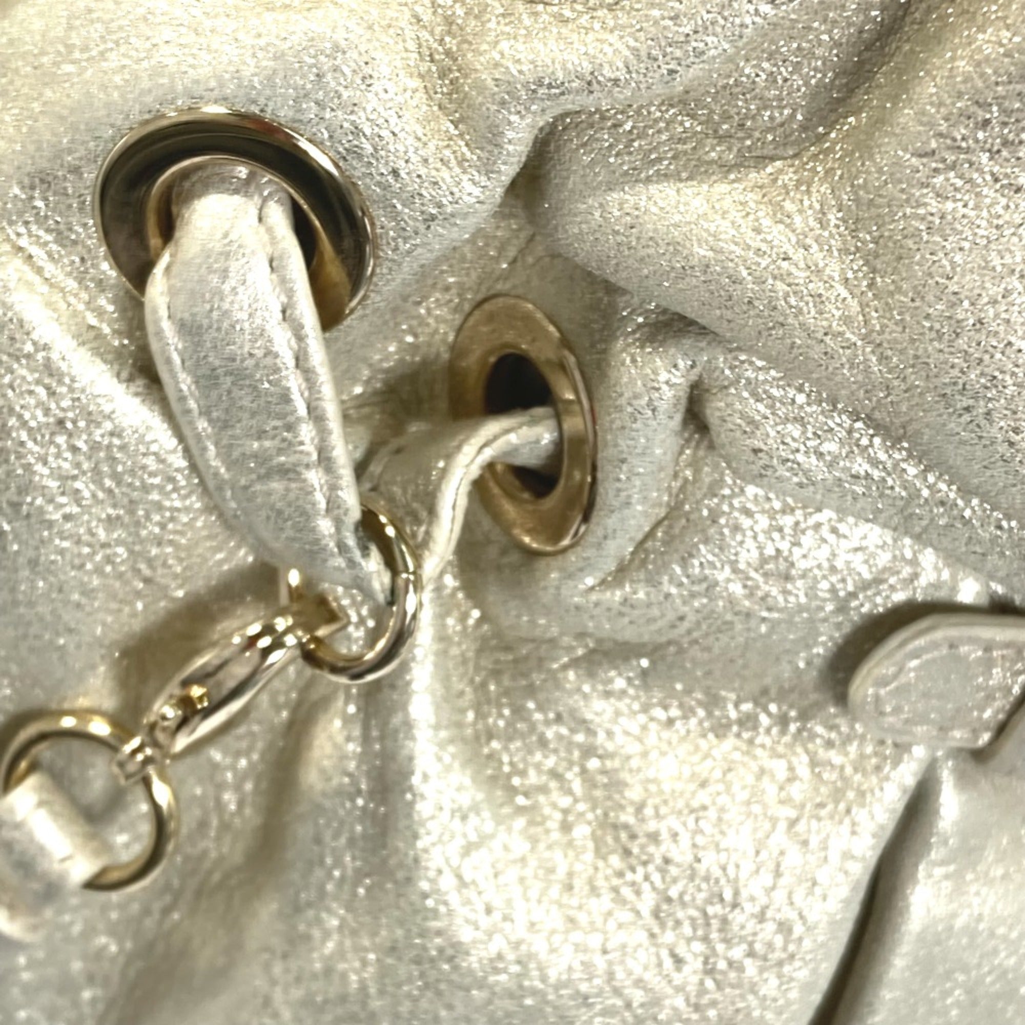 Christian Dior Gold Leather Handbag ()