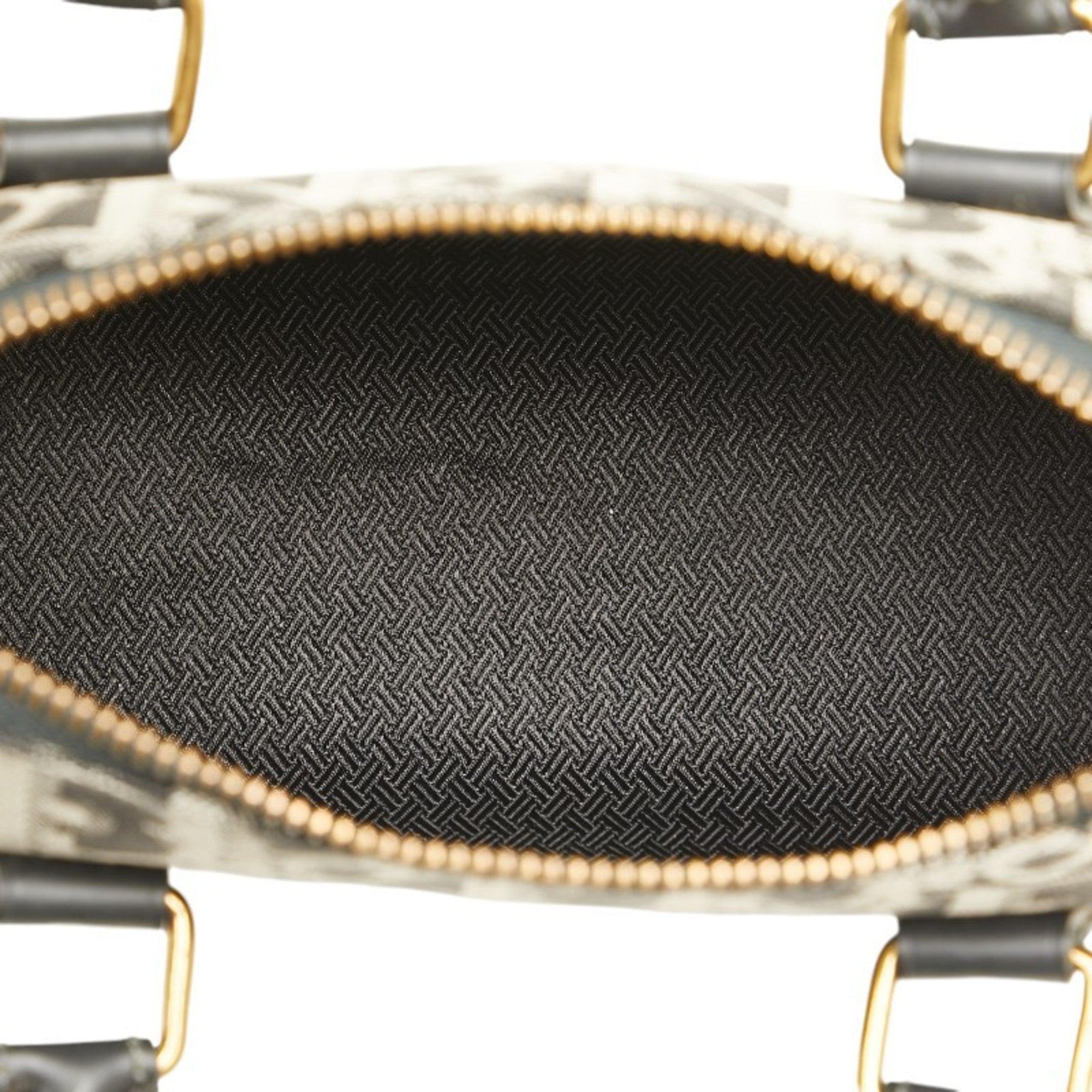 Christian Dior Navy Canvas Leather Handbag ()