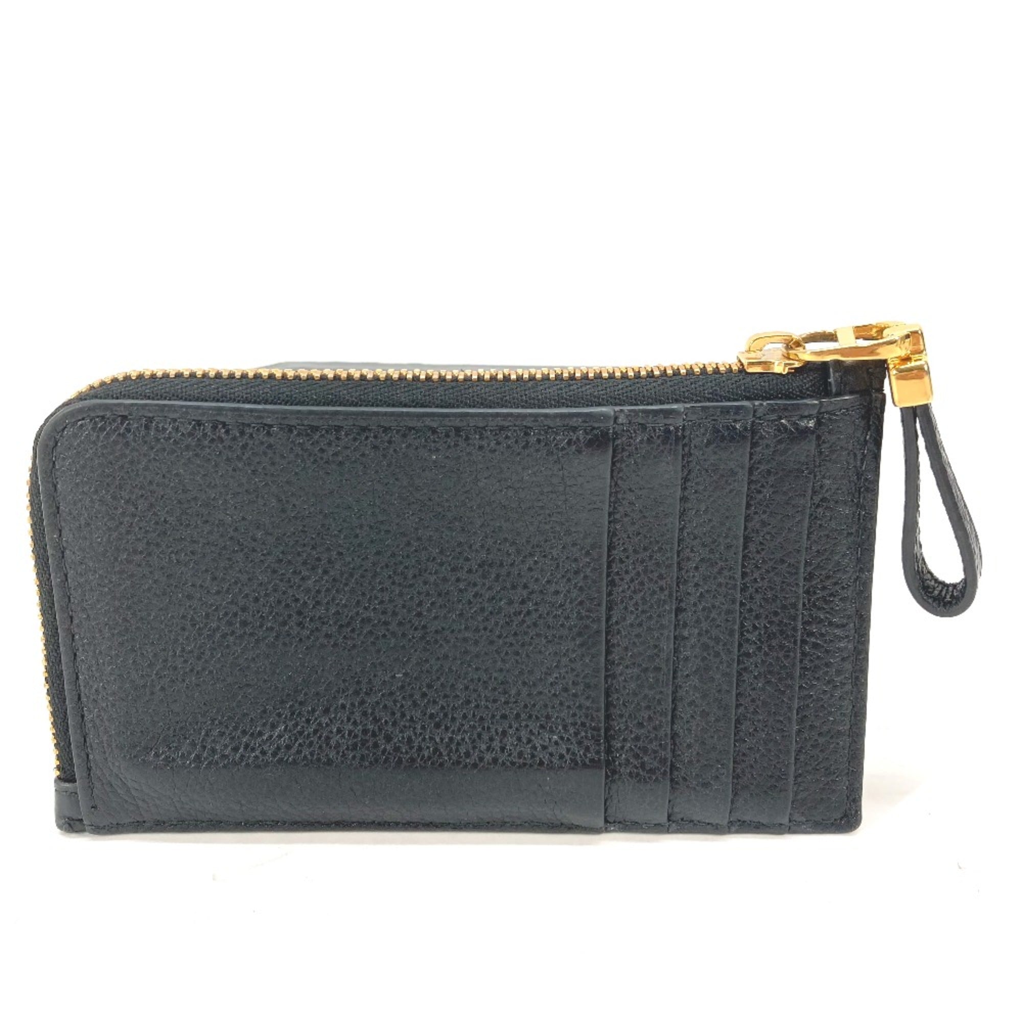 Christian Dior Black Leather Coin Purse/Coin Case ()
