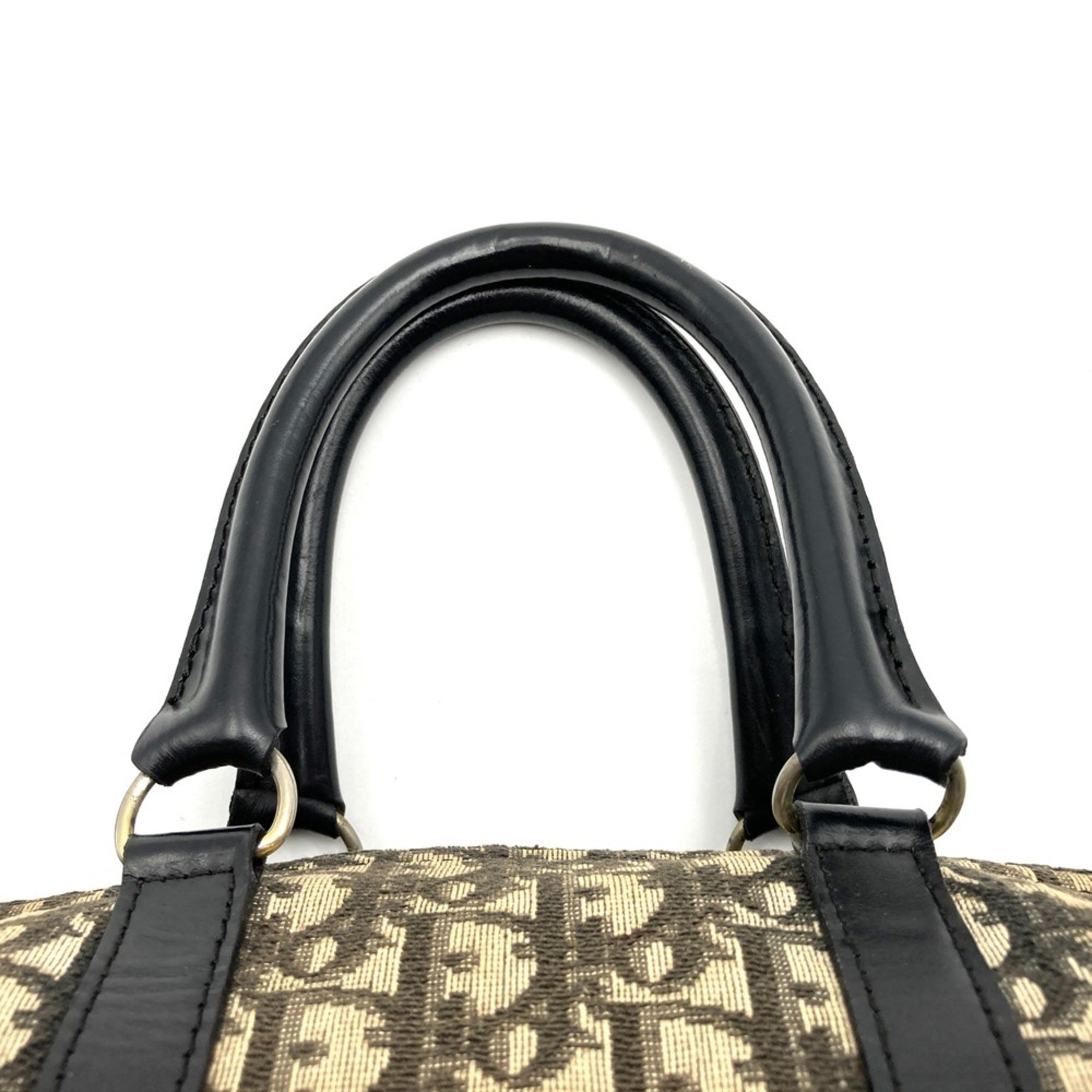 Christian Dior Beige Canvas Leather Handbag ()