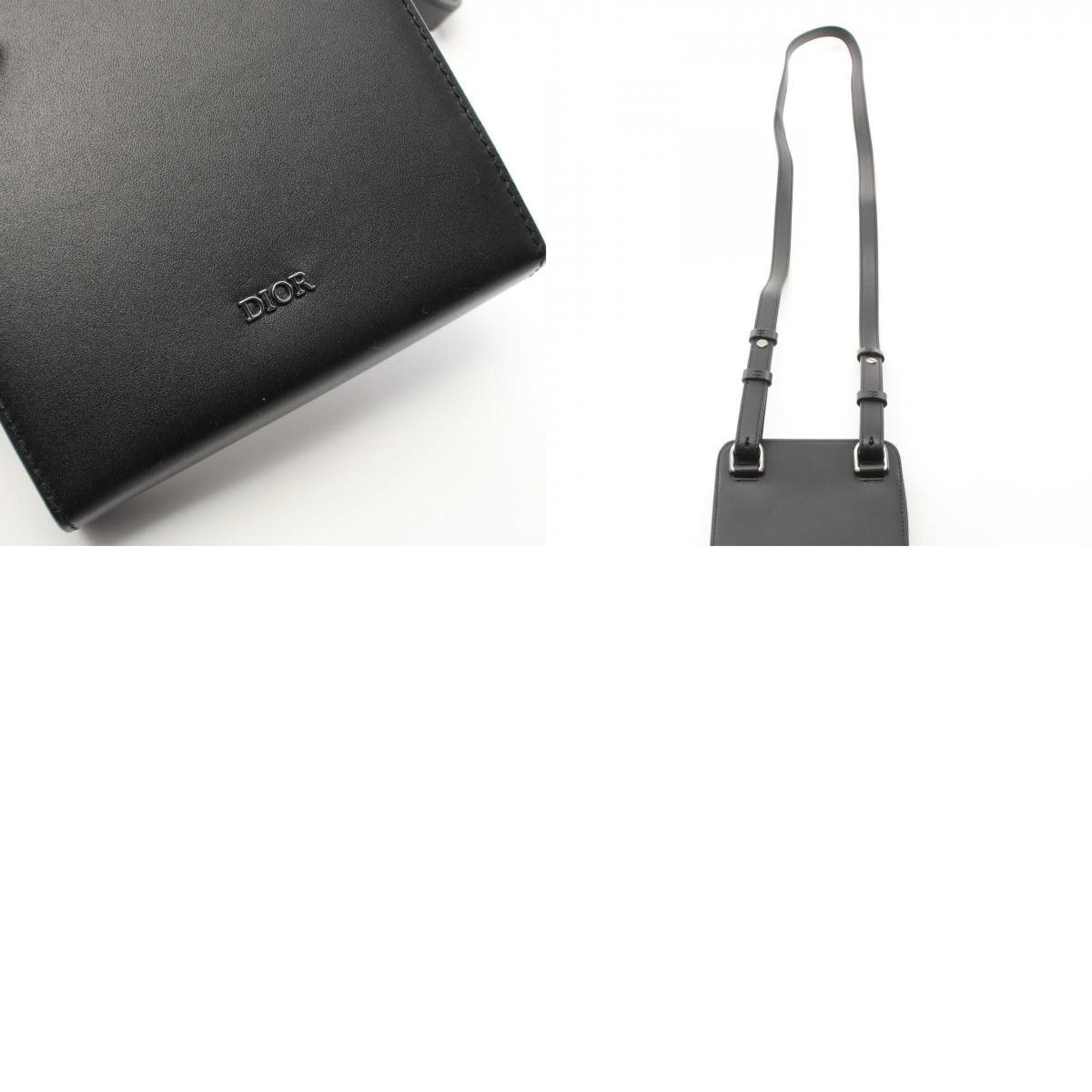 Christian Dior Black Leather Shoulder Bag ()