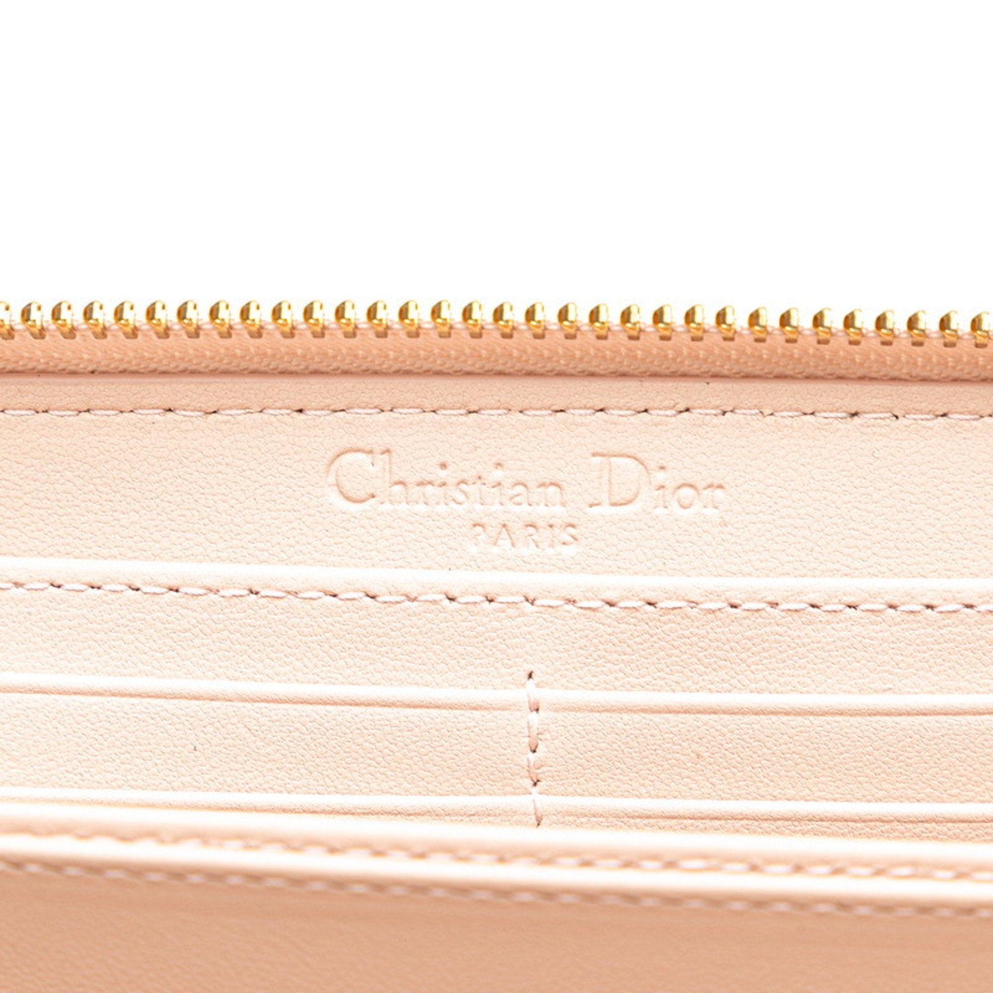 Christian Dior Pink Leather Coin Purse/Coin Case ()