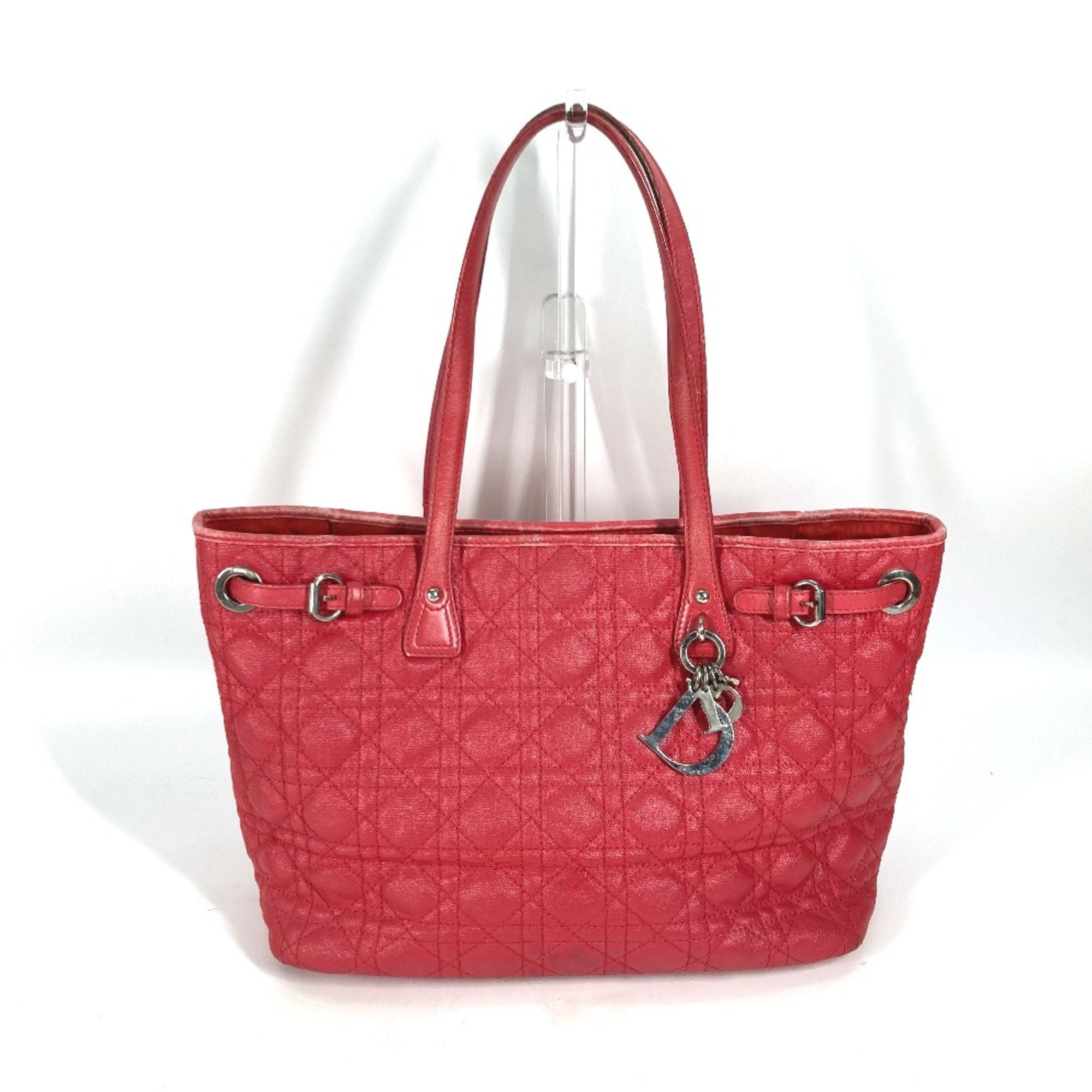 Christian Dior Red Cloth Shoulder Bag ()