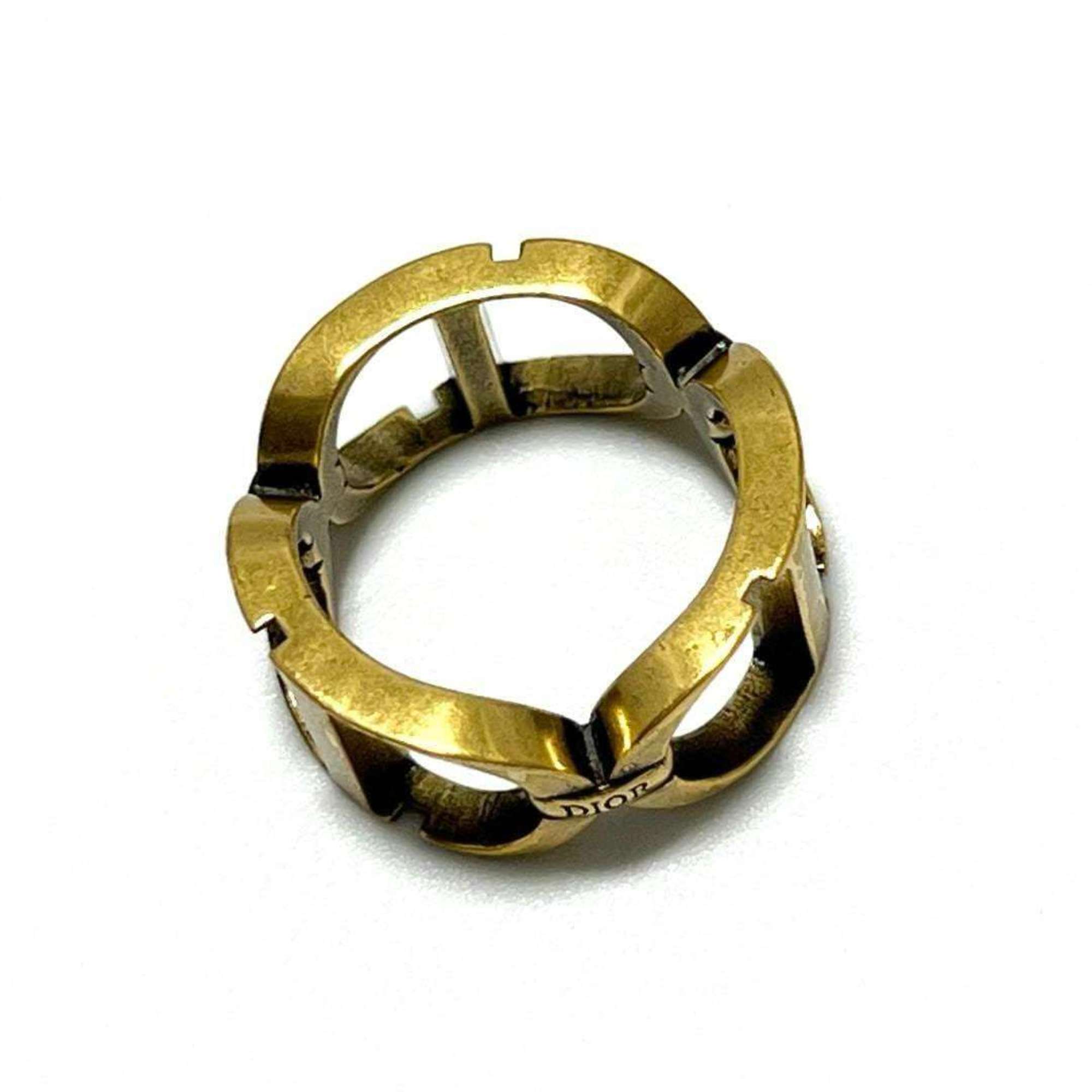 Christian Dior Gold Metal Band Ring ()