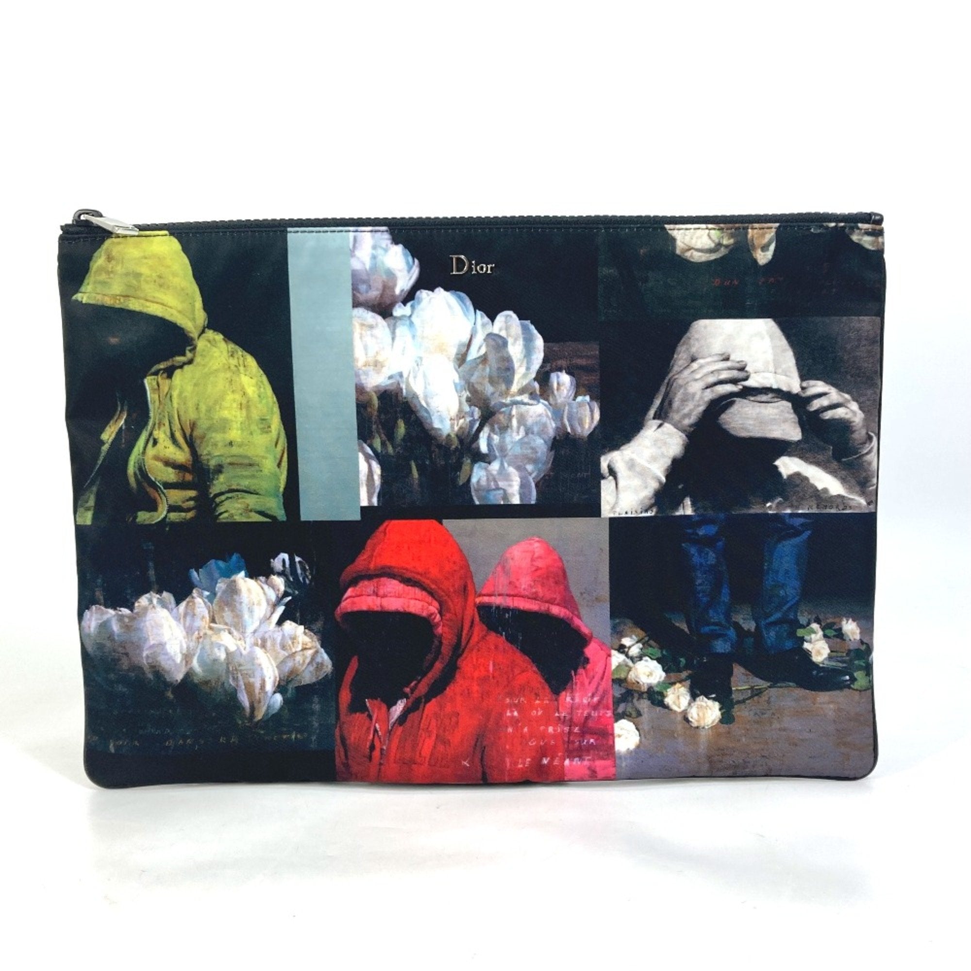 Christian Dior Black Cloth Clutch Bag ()