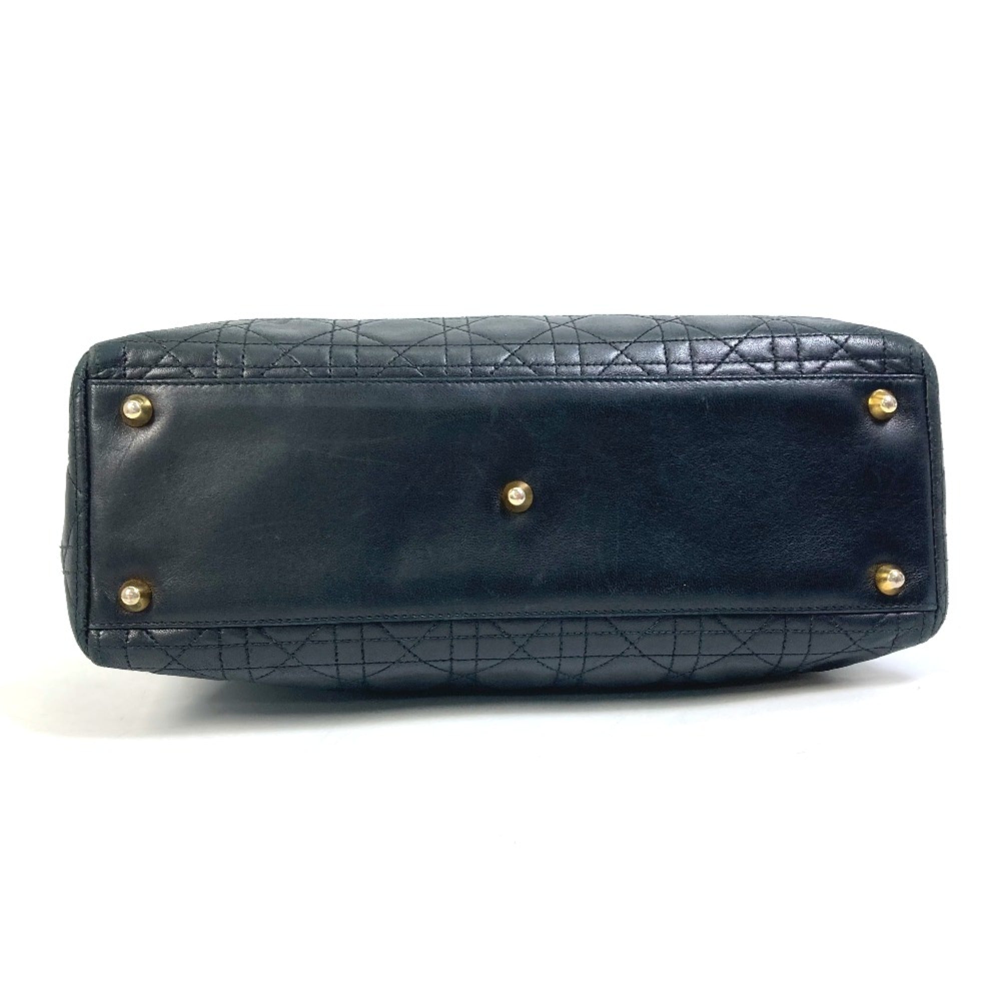 Christian Dior Black Leather Handbag ()