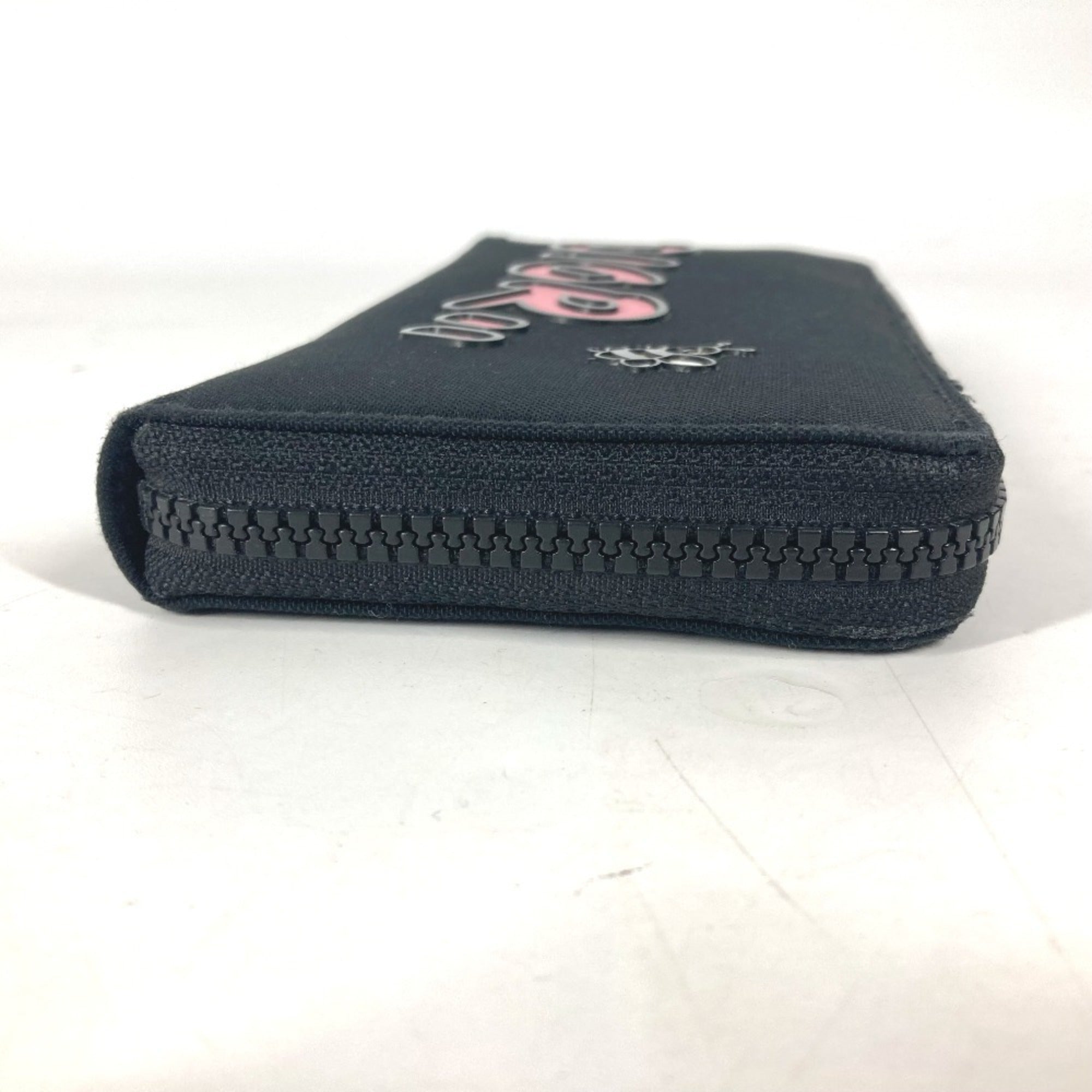 Christian Dior Black Pink Nylon Long Wallet (Bi-Fold) ()