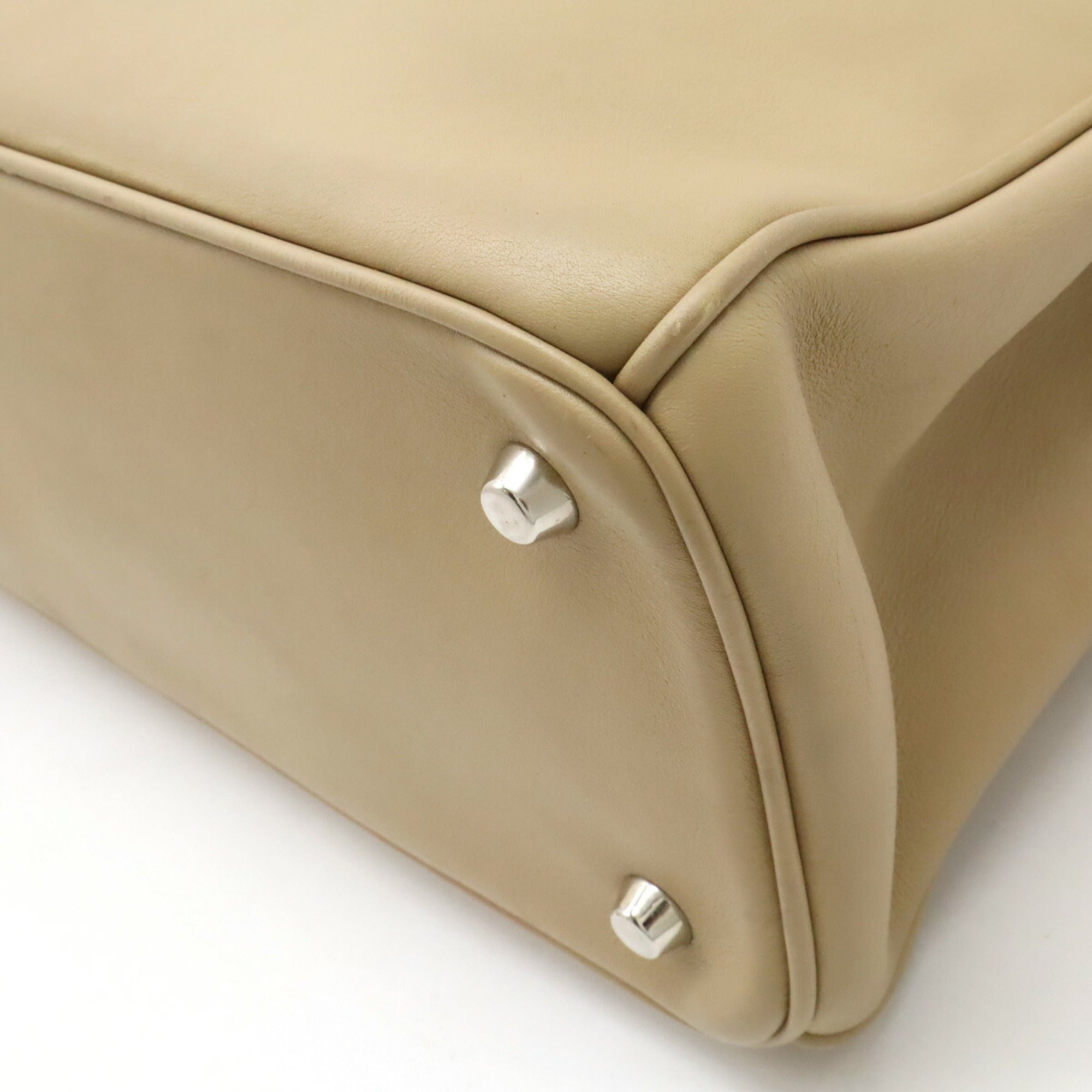Christian Dior Diorissimo Beige Purple Handbag Pouch Shoulder Bag Tote Bag ()