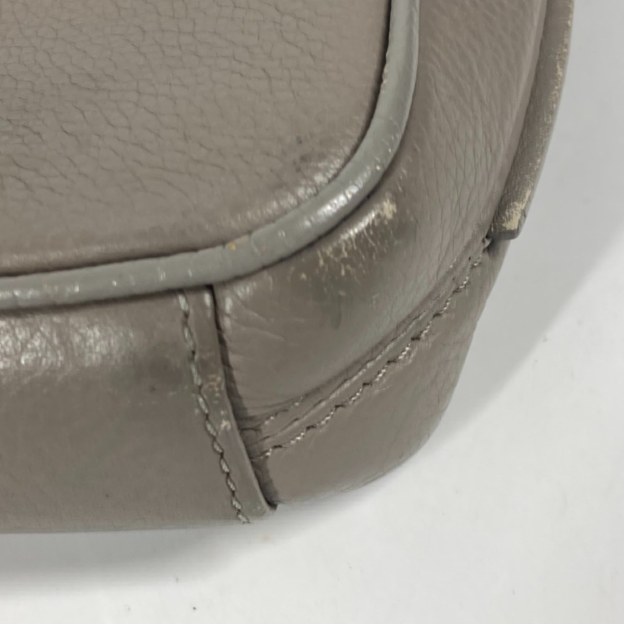 Christian Dior Gray Leather Clutch Bag ()