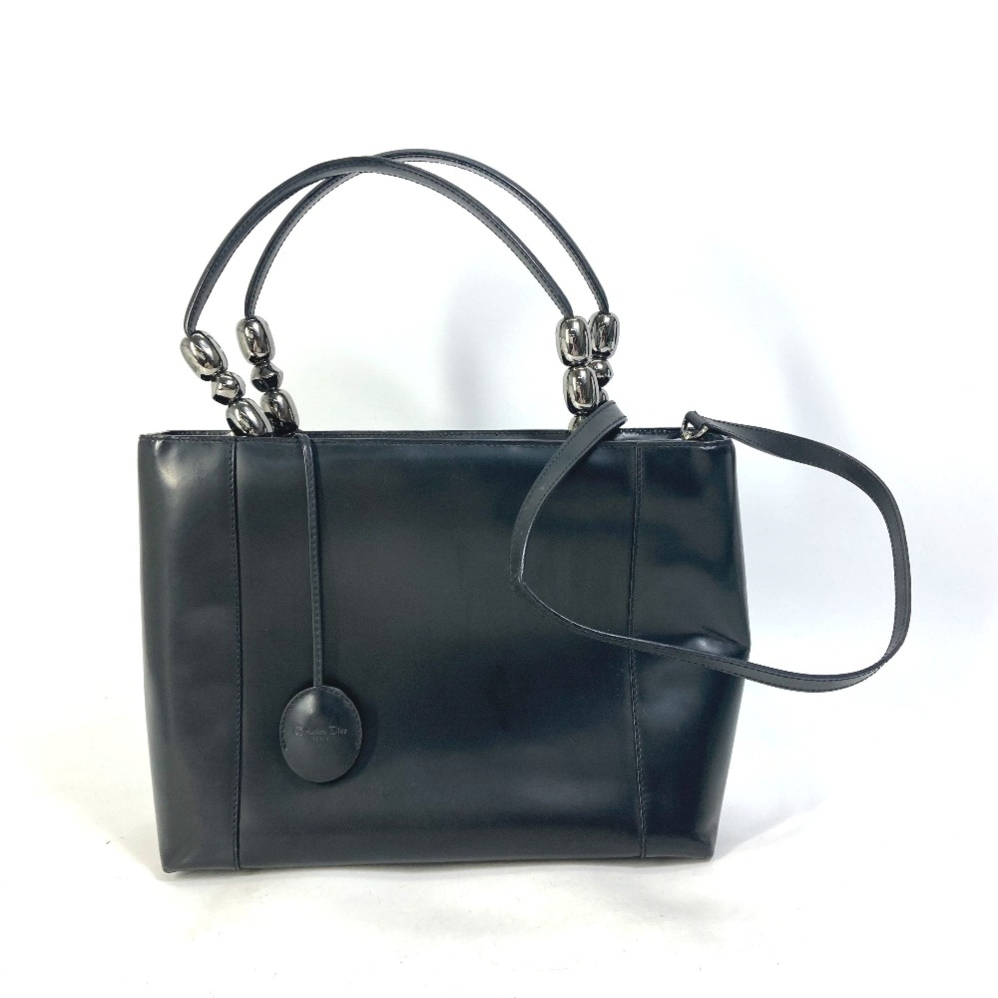 Christian Dior Black Leather Handbag ()