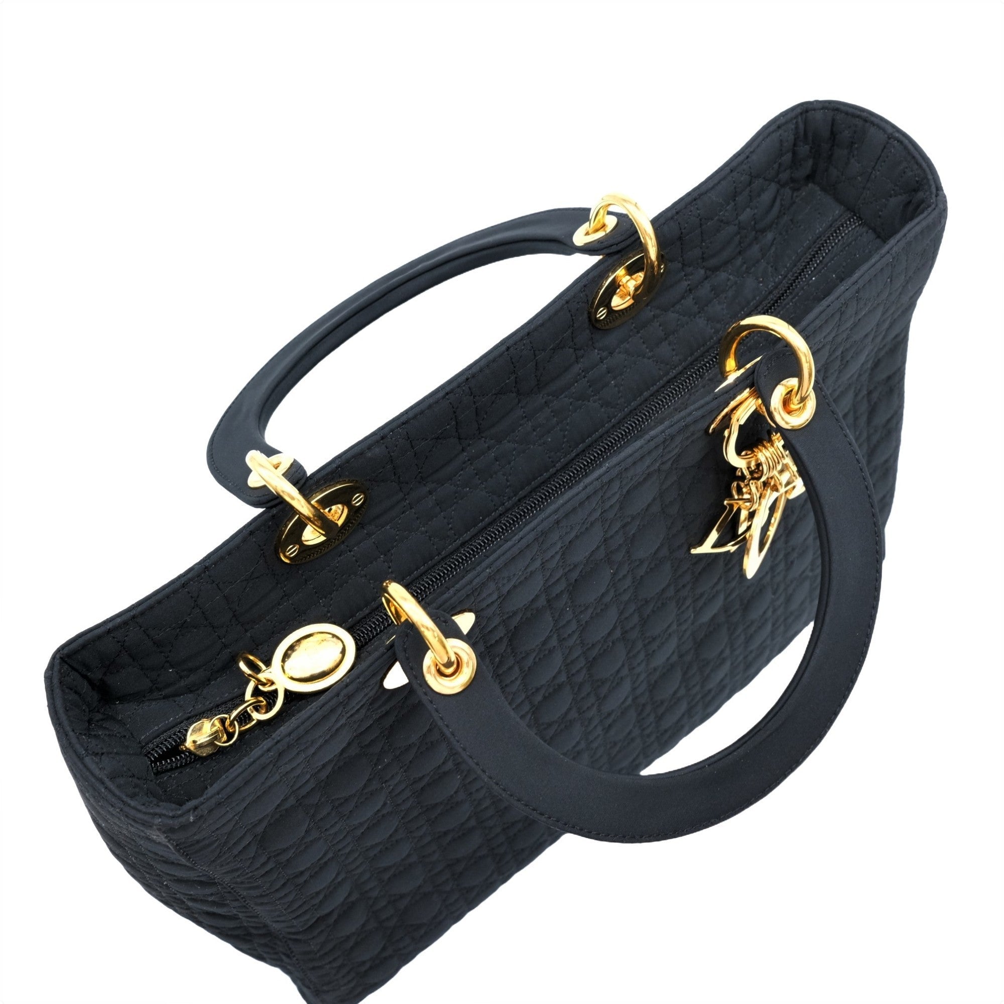 Christian Dior Black Quilting Handbag ()