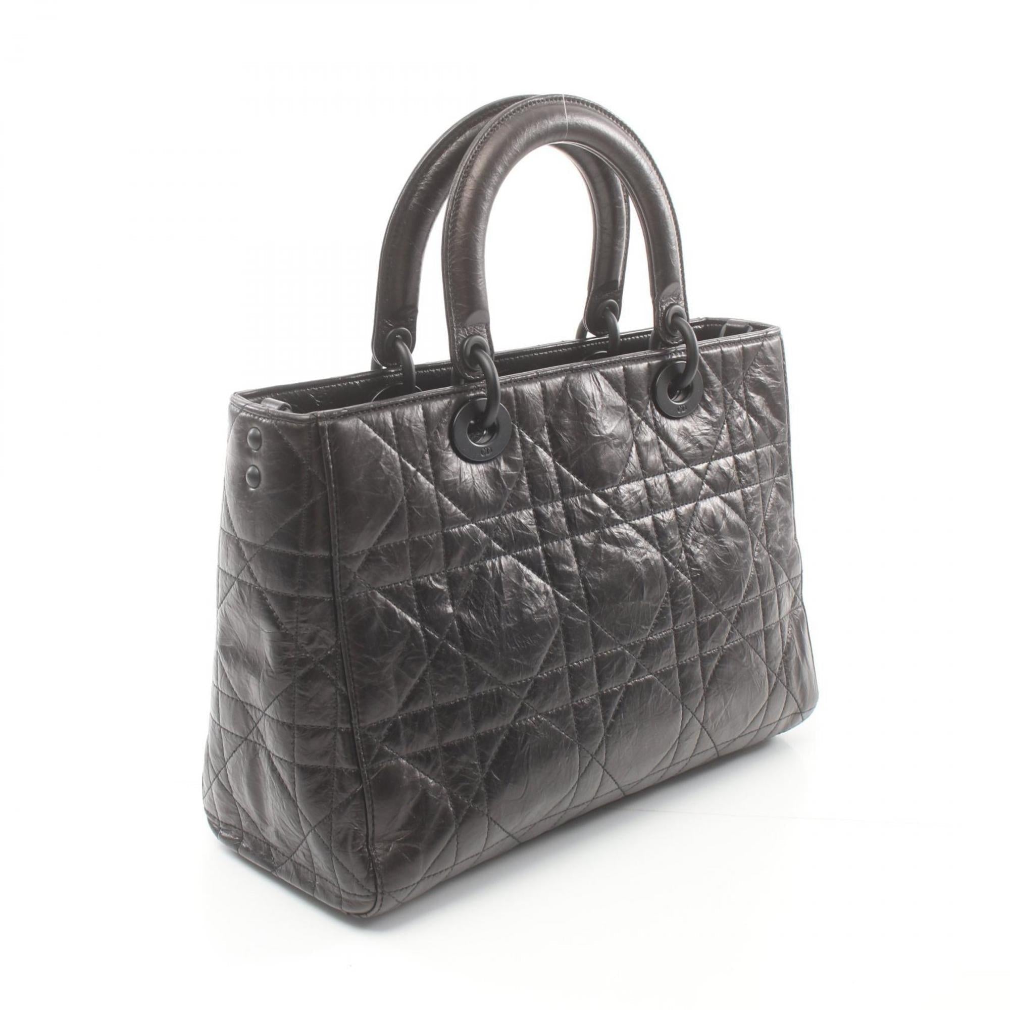 Christian Dior Black Leather Handbag ()