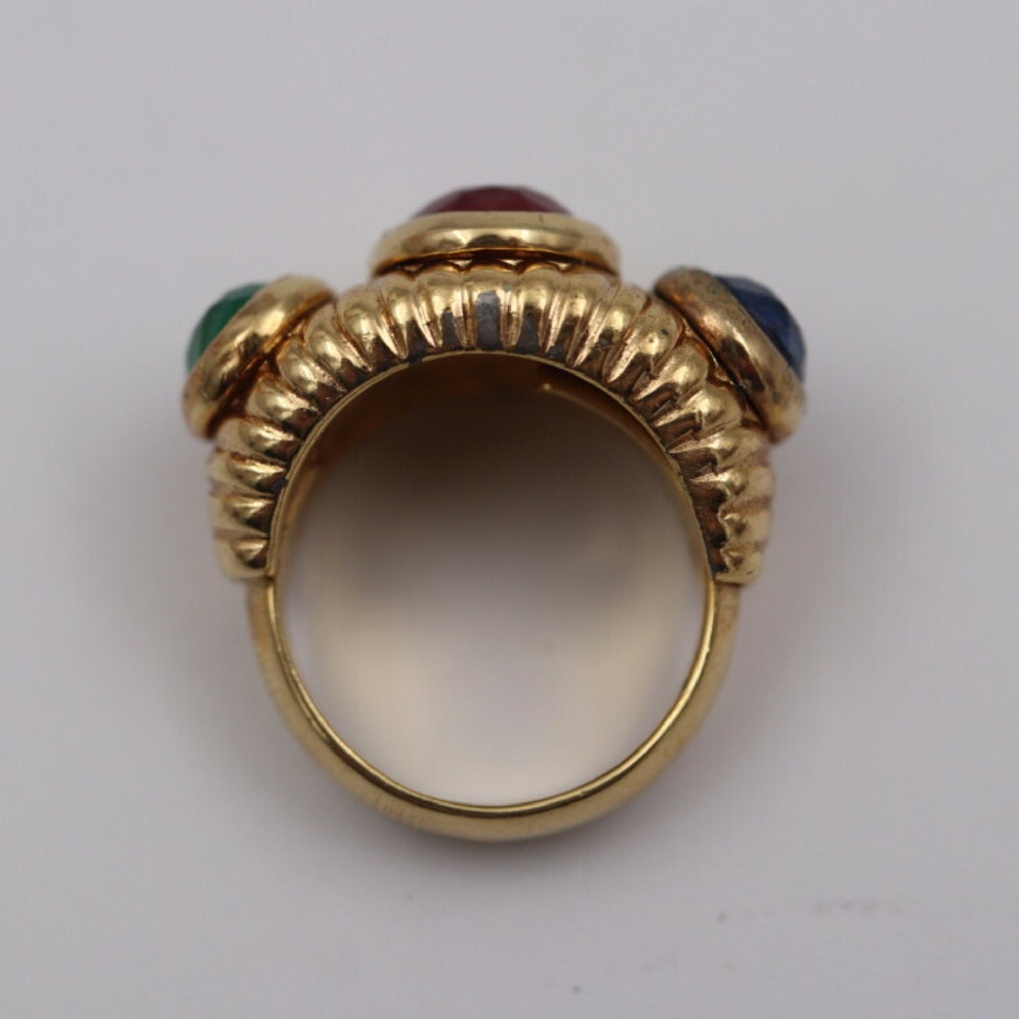Christian Dior Gold Metal Band Ring ()