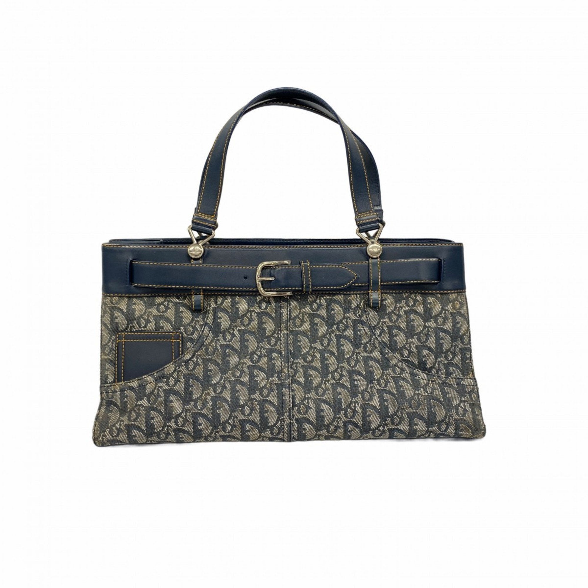 Christian Dior Navy Canvas Handbag ()