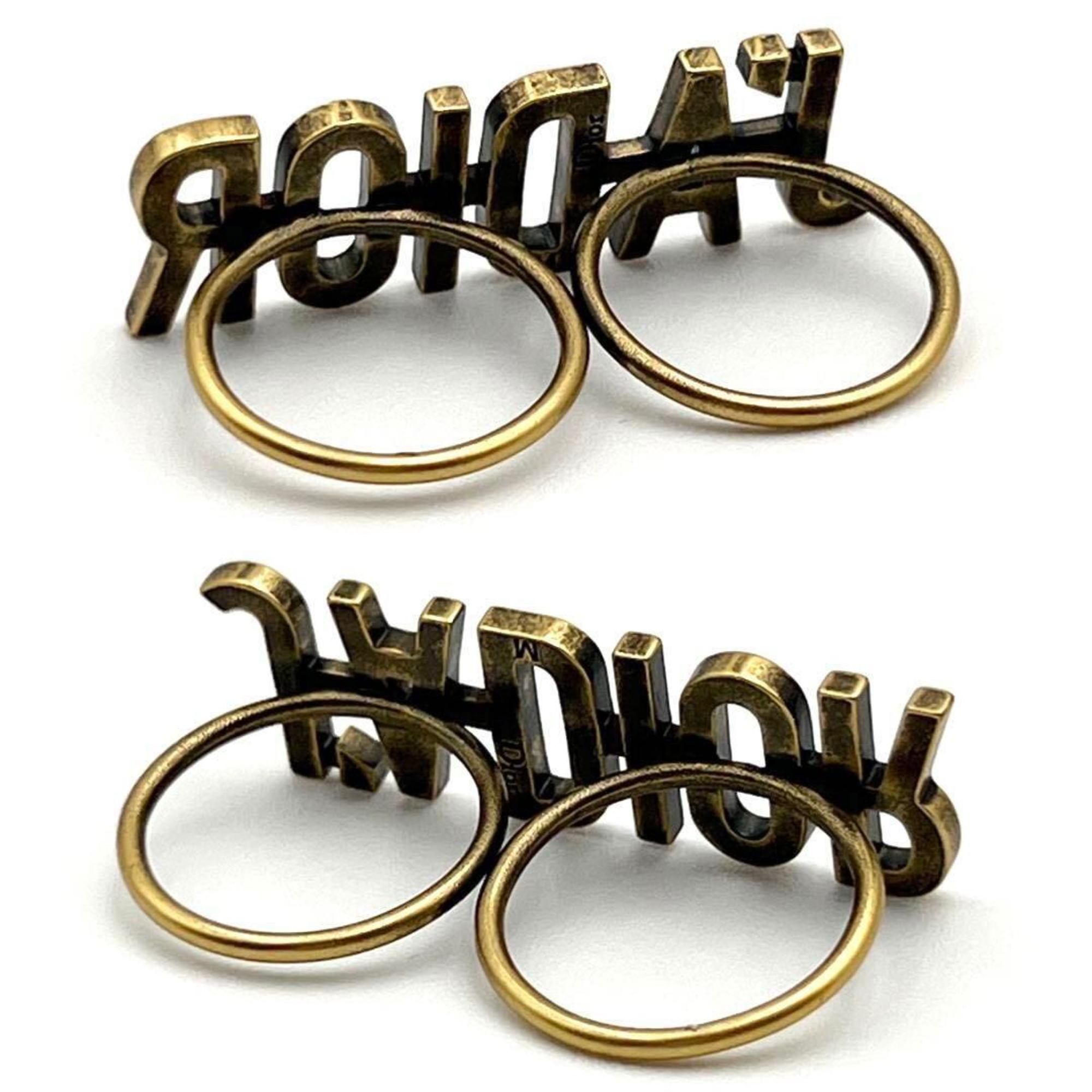 Christian Dior Gold Metal Band Ring ()