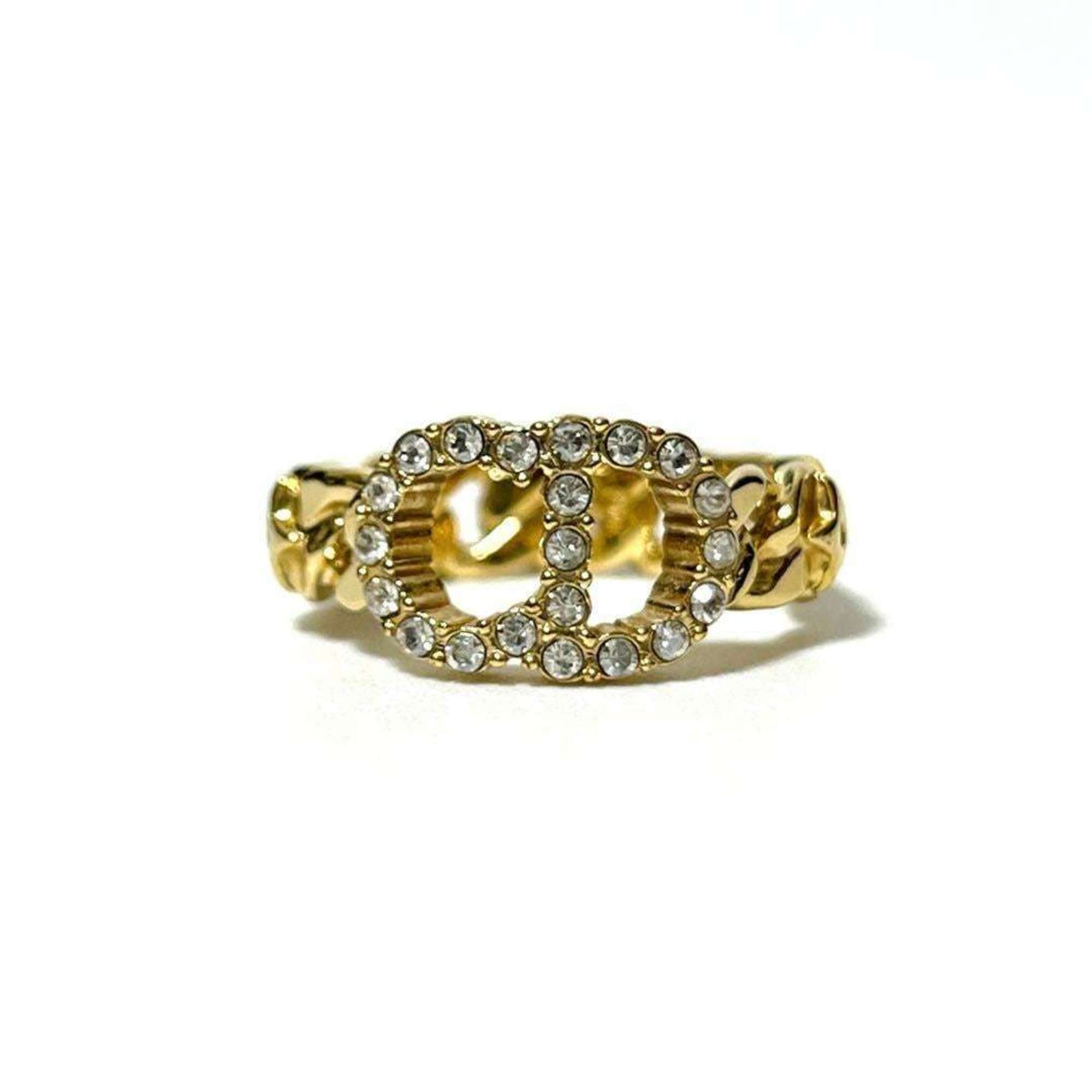 Christian Dior Gold Metal Band Ring ()