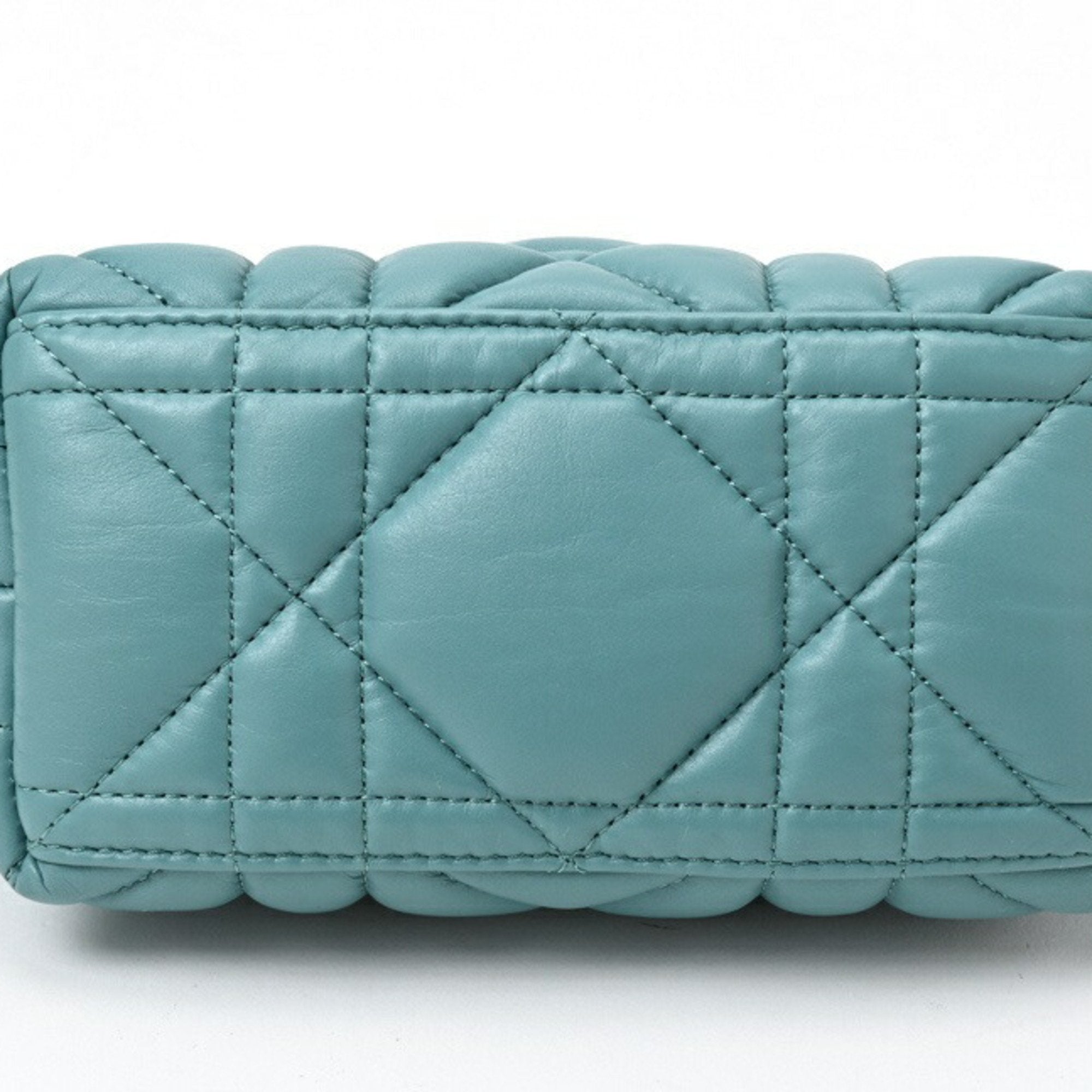 Christian Dior Blue Leather Handbag ()