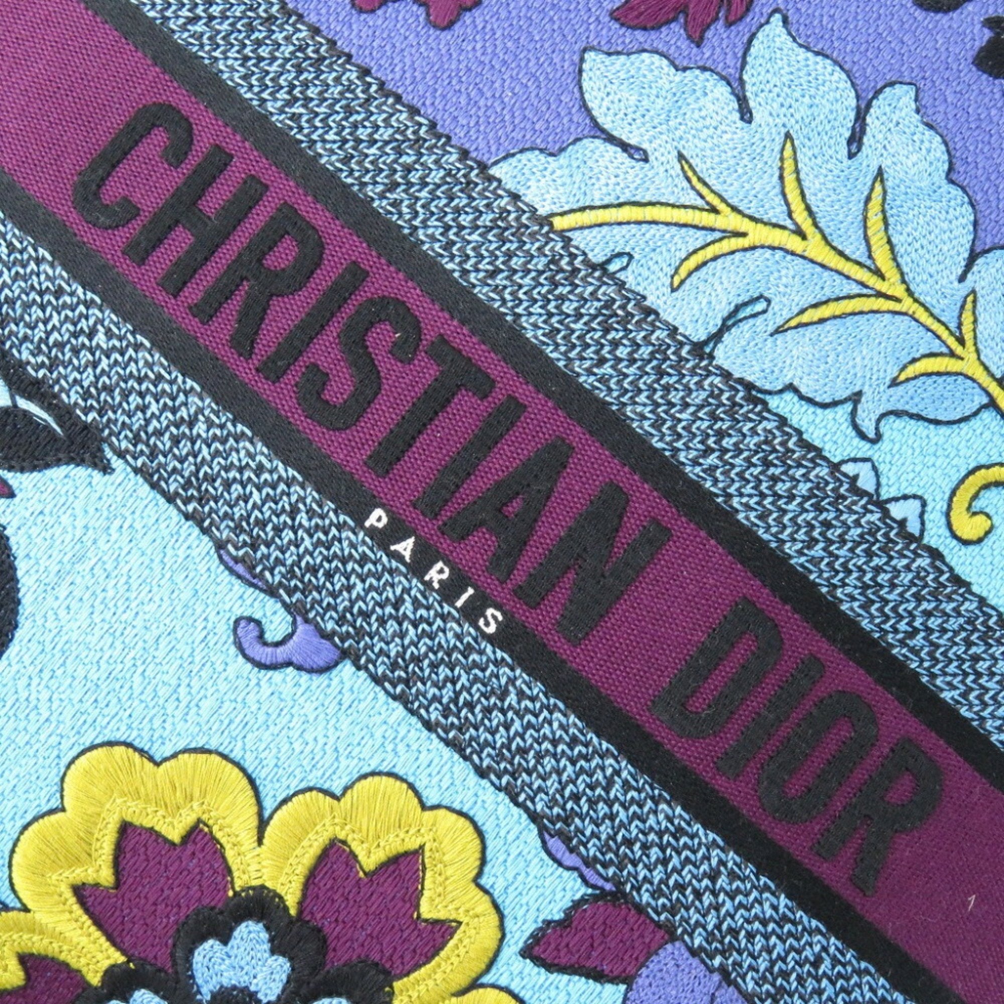 Christian Dior Blue Purple Canvas Tote Bag ()