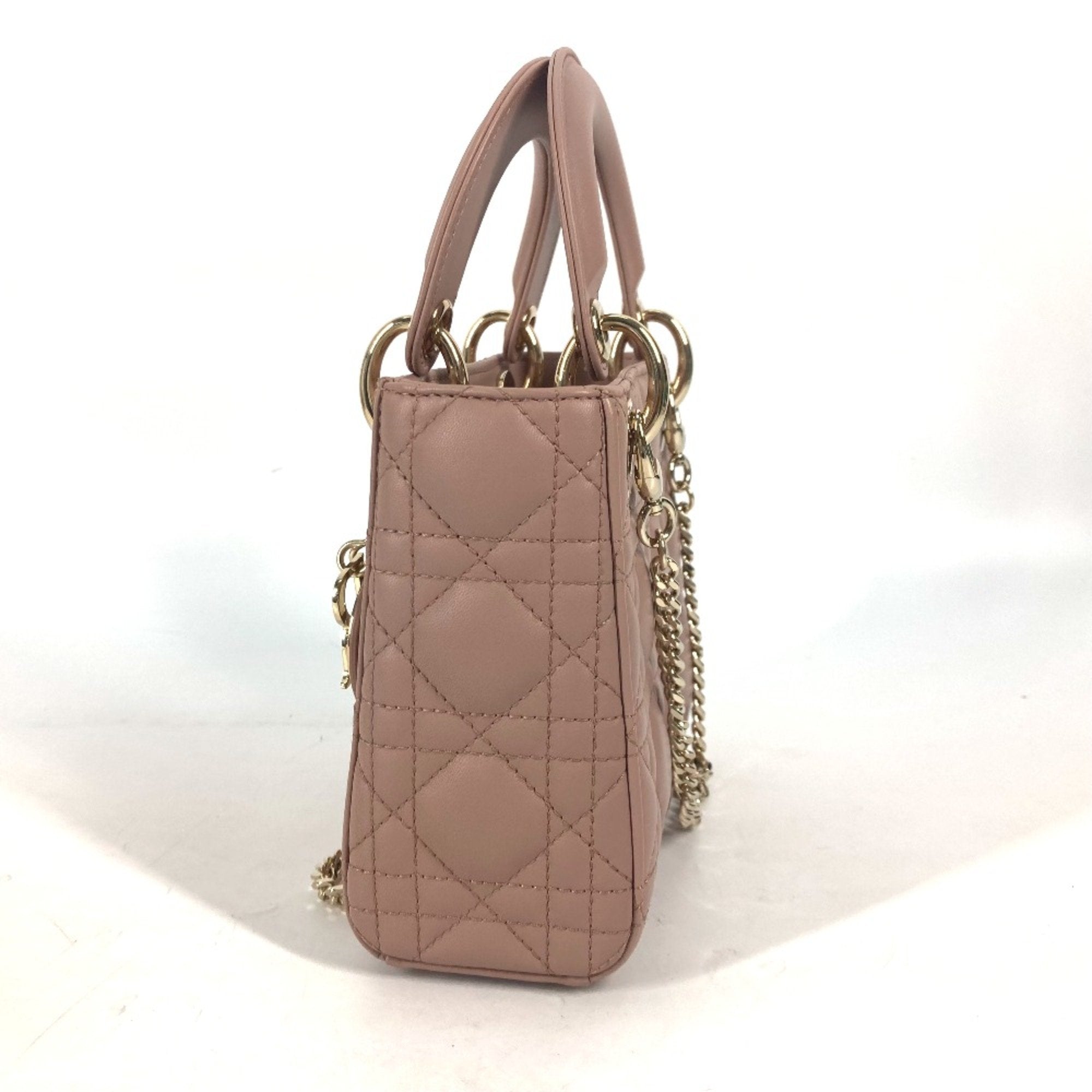 Christian Dior Beige Leather Handbag ()