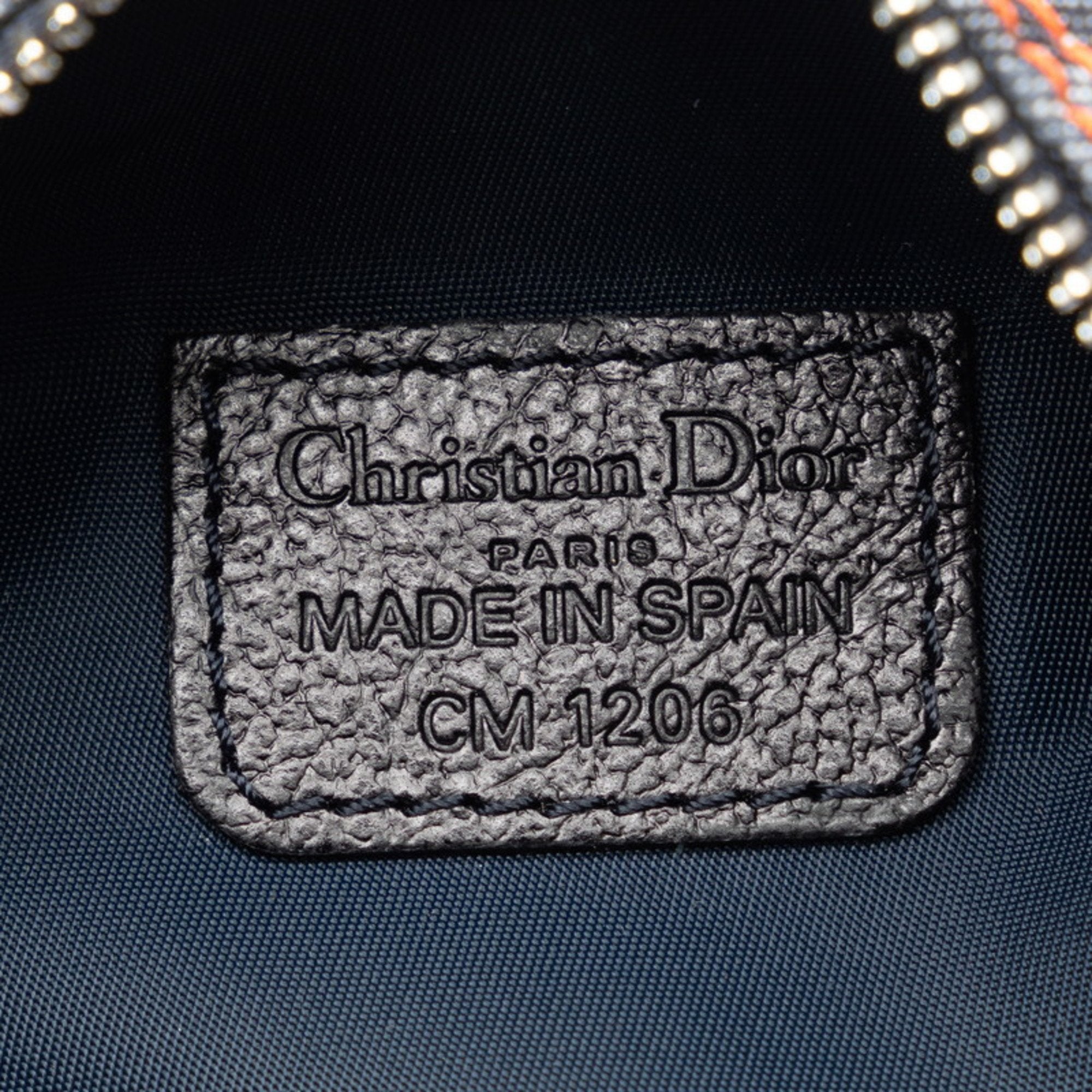 Christian Dior Navy Denim Pouch ()