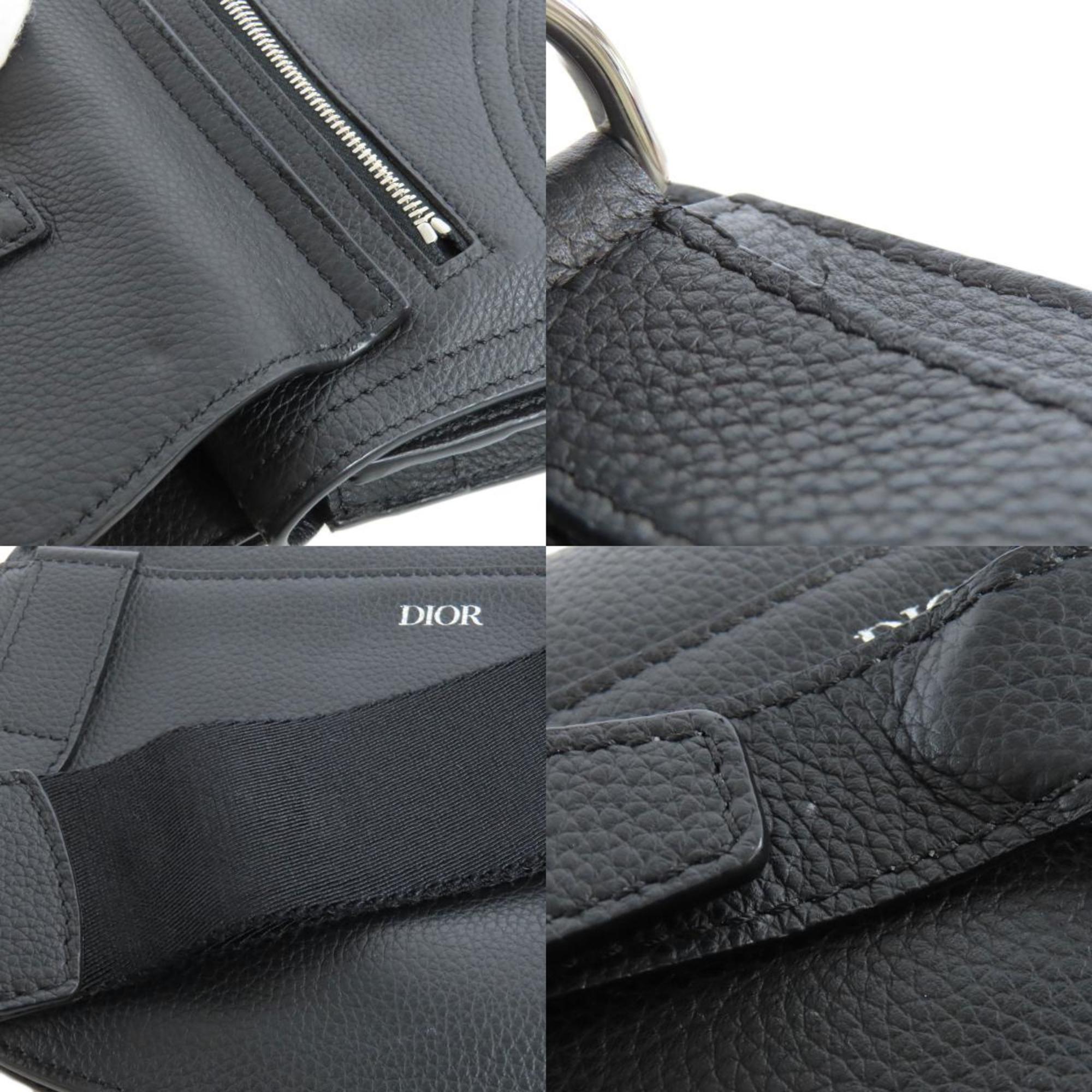 Christian Dior Black Leather Shoulder Bag ()