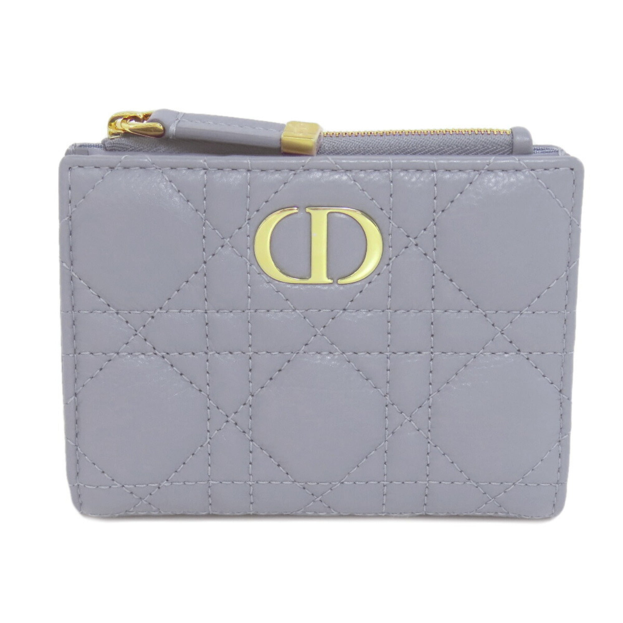 Christian Dior Light Blue Leather Wallet (Bi-Fold) ()