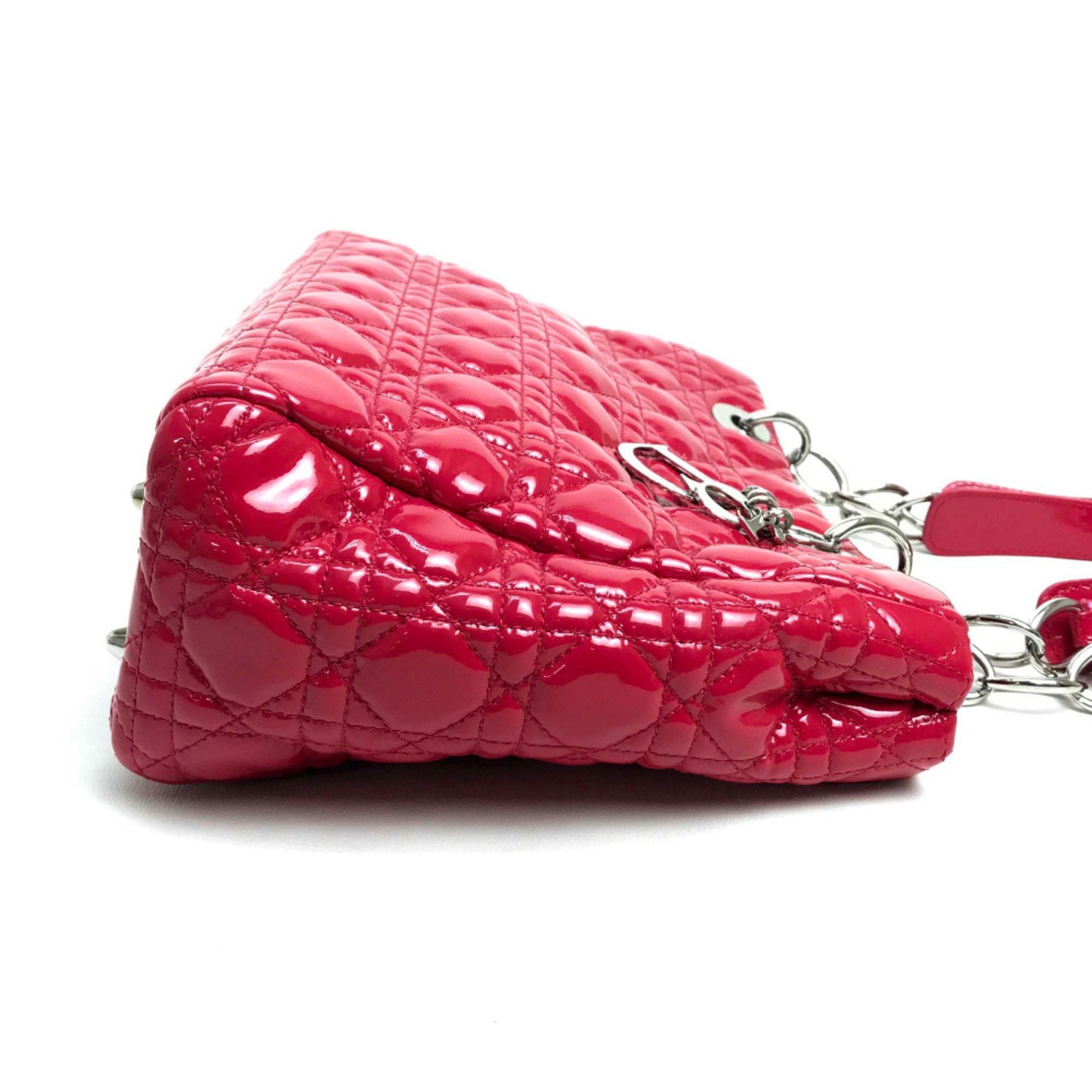 Christian Dior Pink Leather Handbag ()