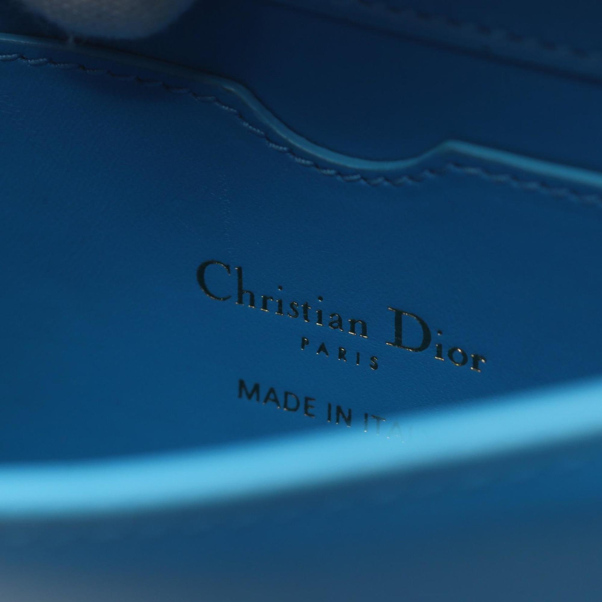 Christian Dior Blue Leather Shoulder Bag ()