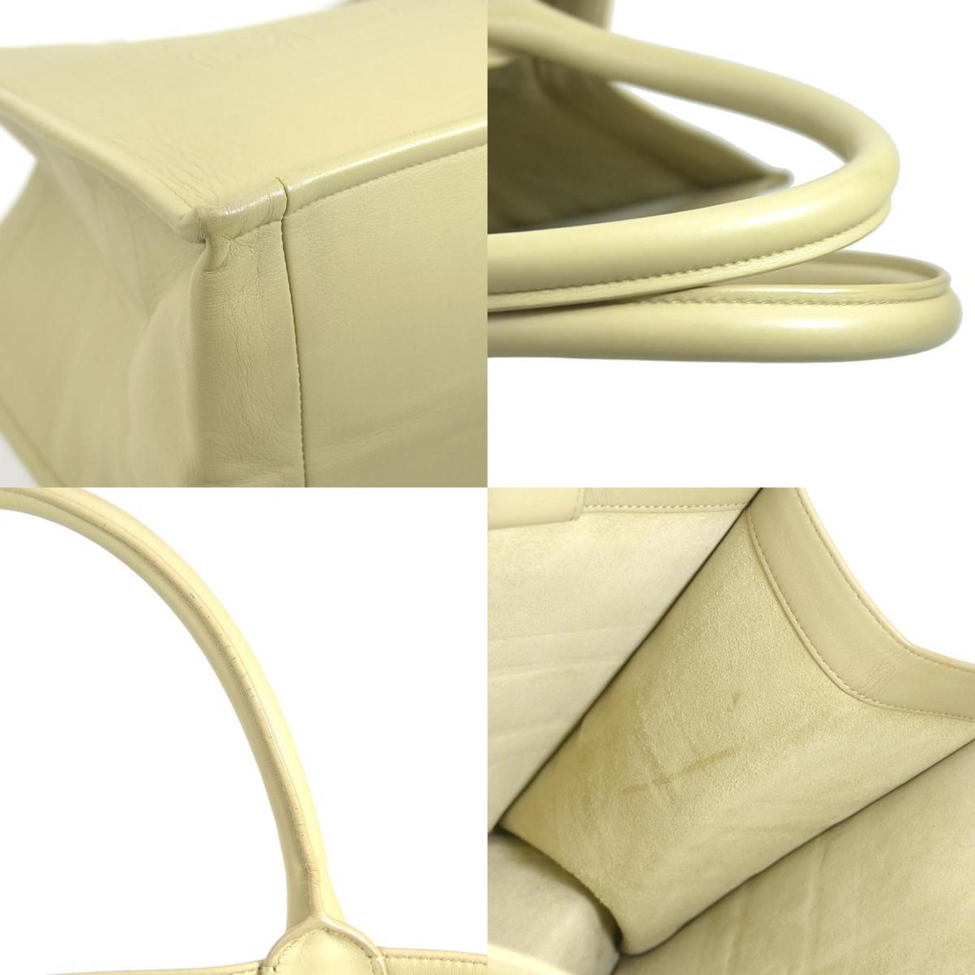Christian Dior Beige Leather Handbag ()