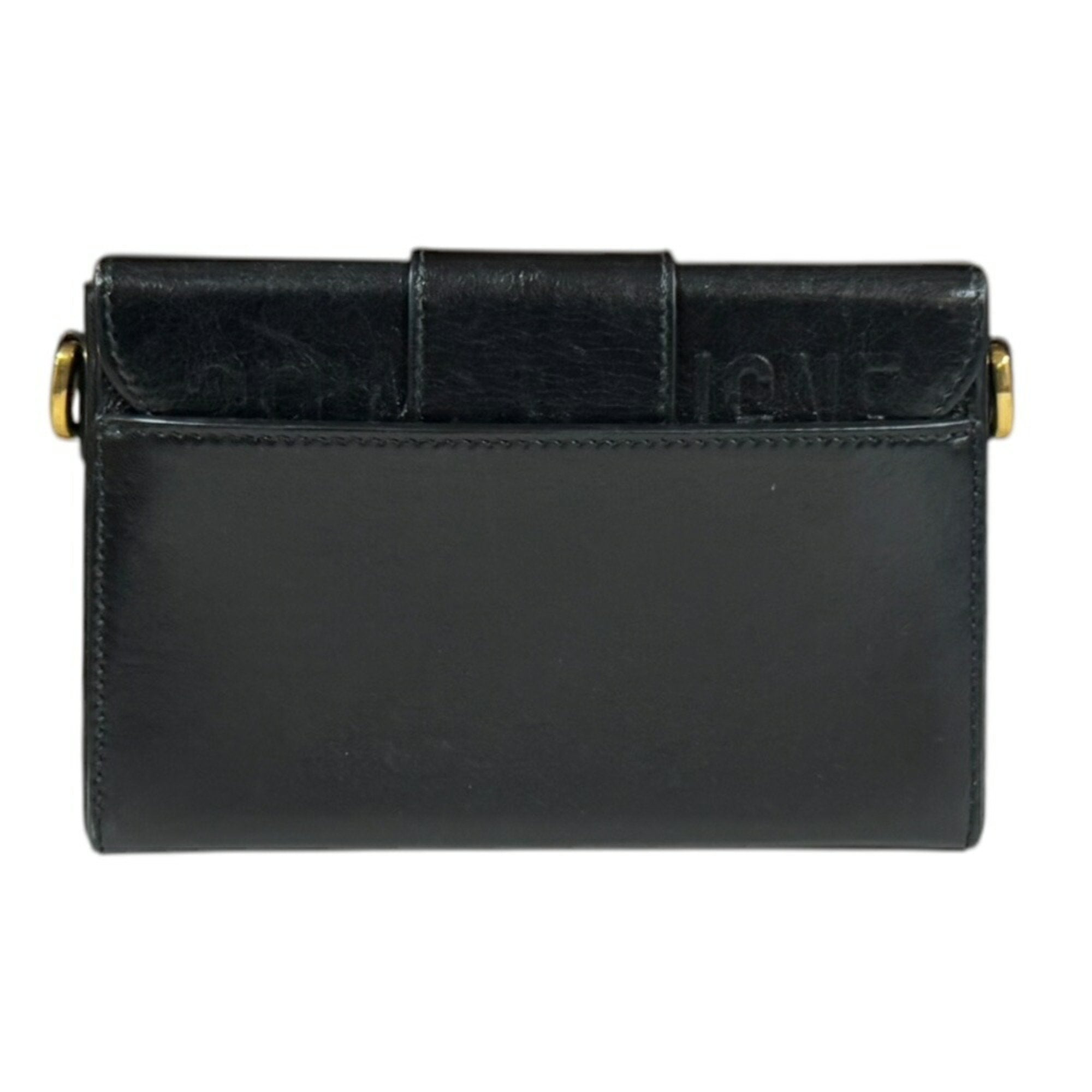 Christian Dior Black Leather Shoulder Bag ()