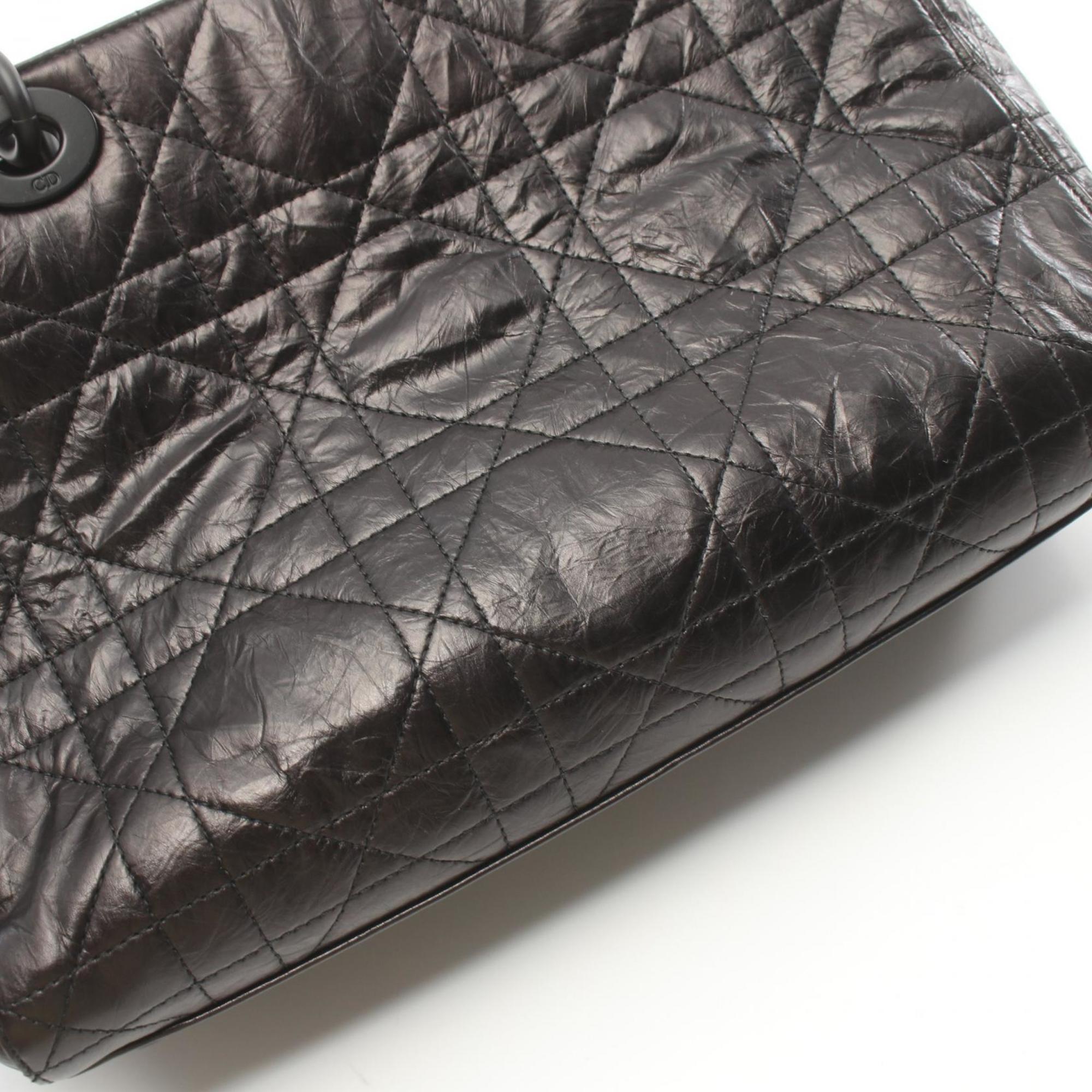 Christian Dior Black Leather Handbag ()