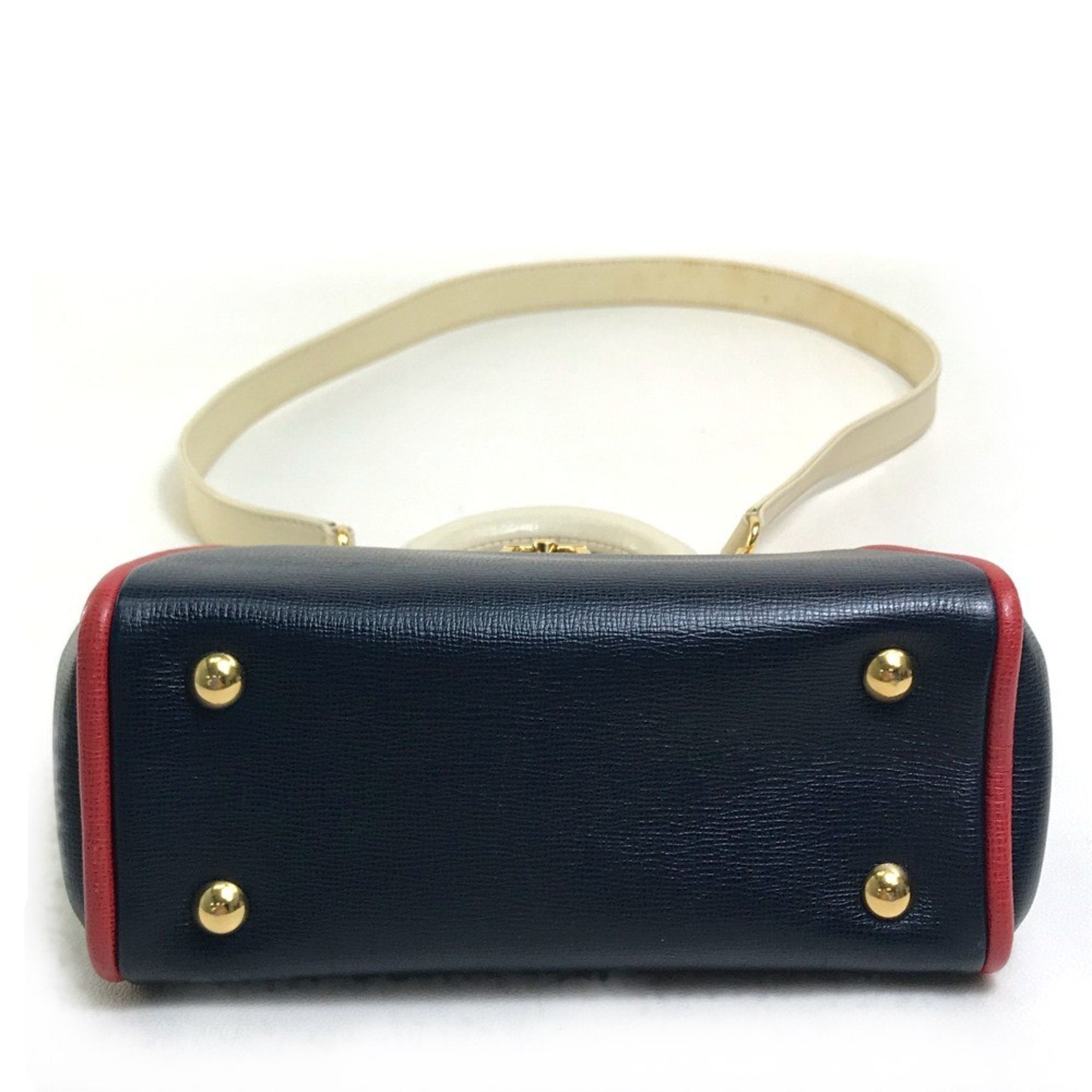 Christian Dior Navy Leather Handbag ()