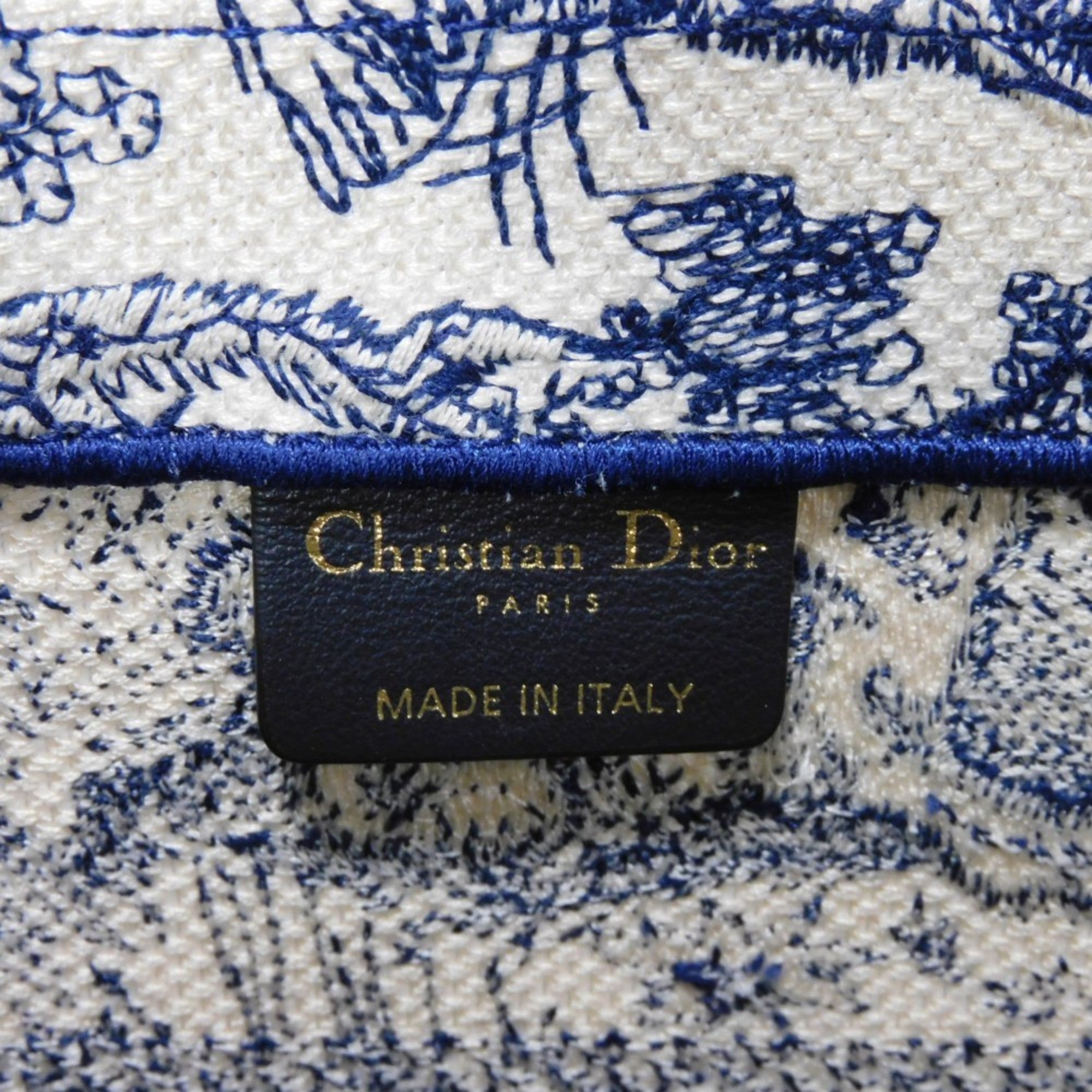 Christian Dior Blue Cotton Tote Bag ()