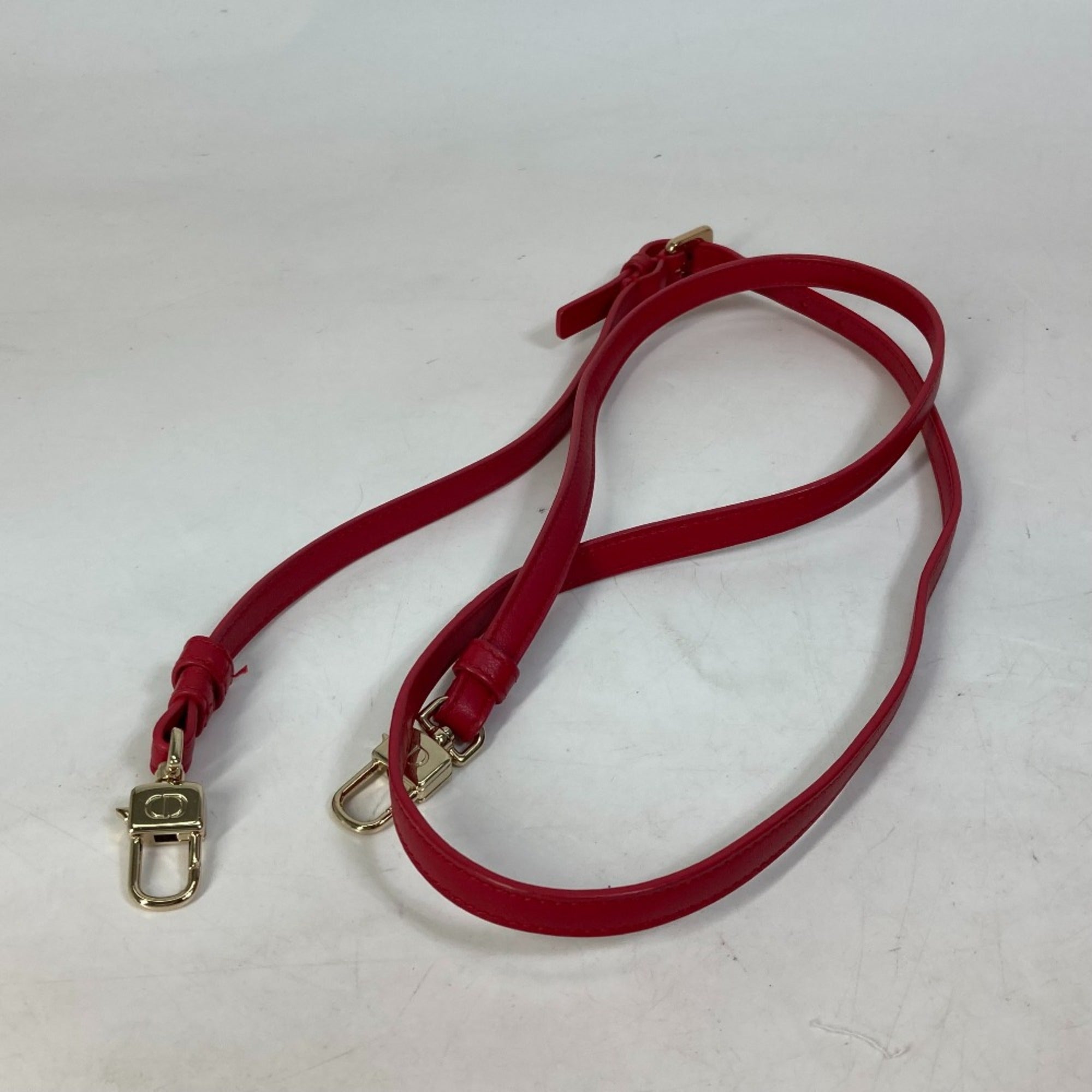 Christian Dior Red Leather Handbag ()