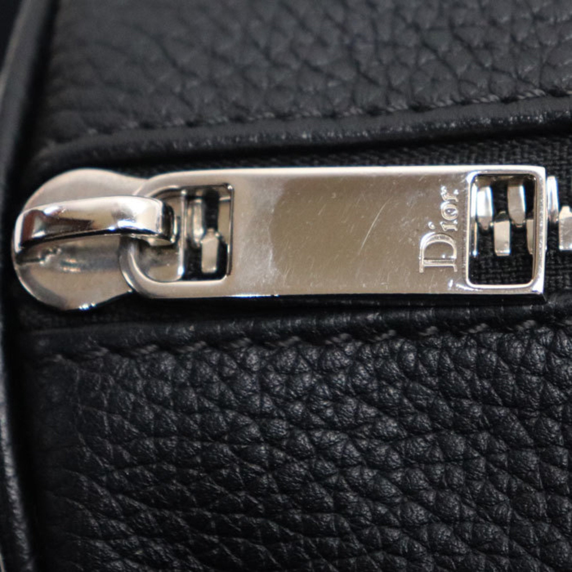 Christian Dior Black Leather Shoulder Bag ()