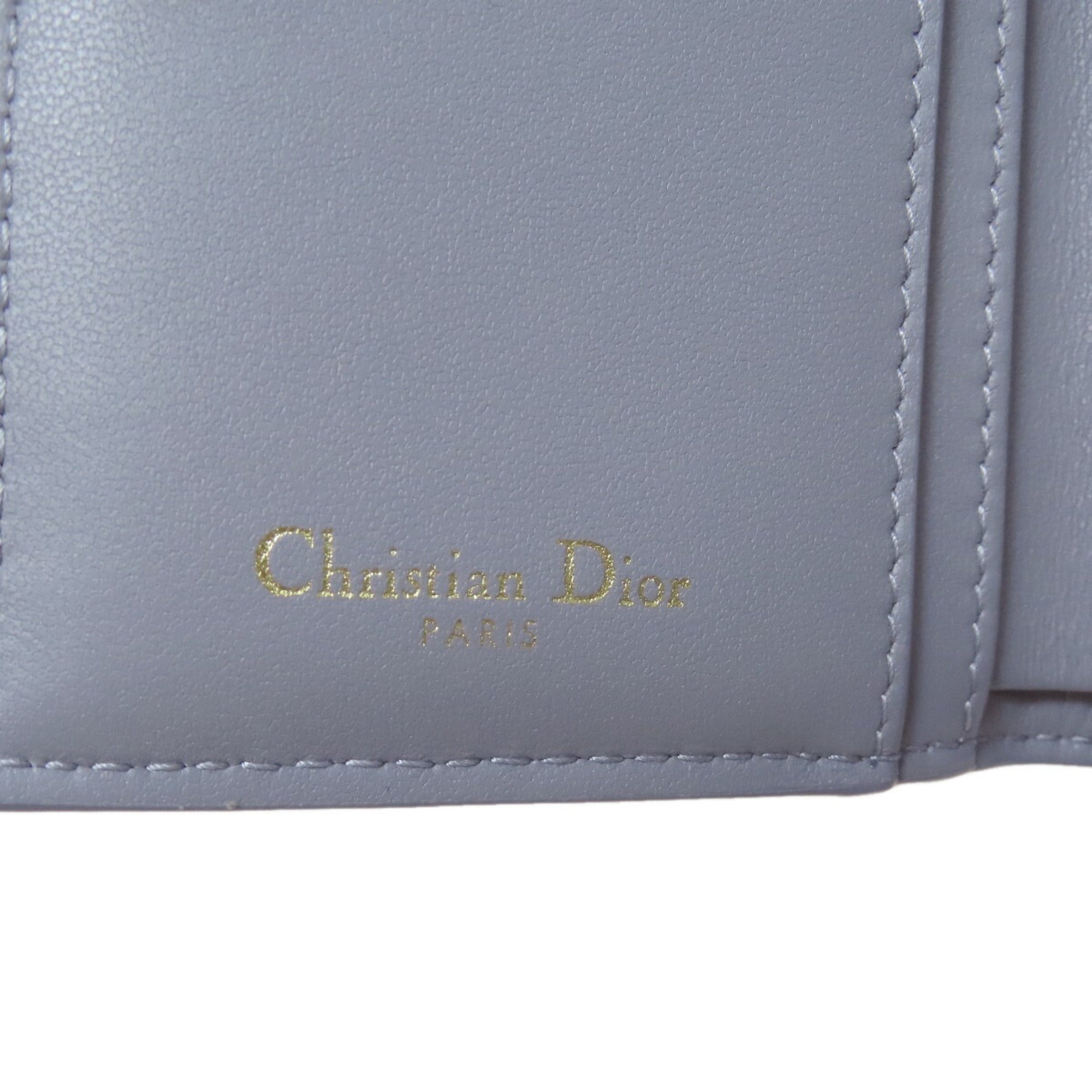 Christian Dior Light Blue Leather Wallet (Bi-Fold) ()