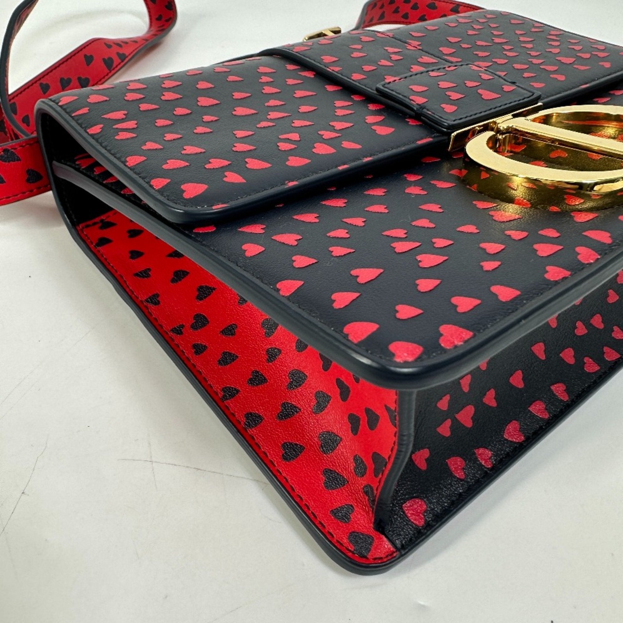 Christian Dior Black Leather Shoulder Bag ()