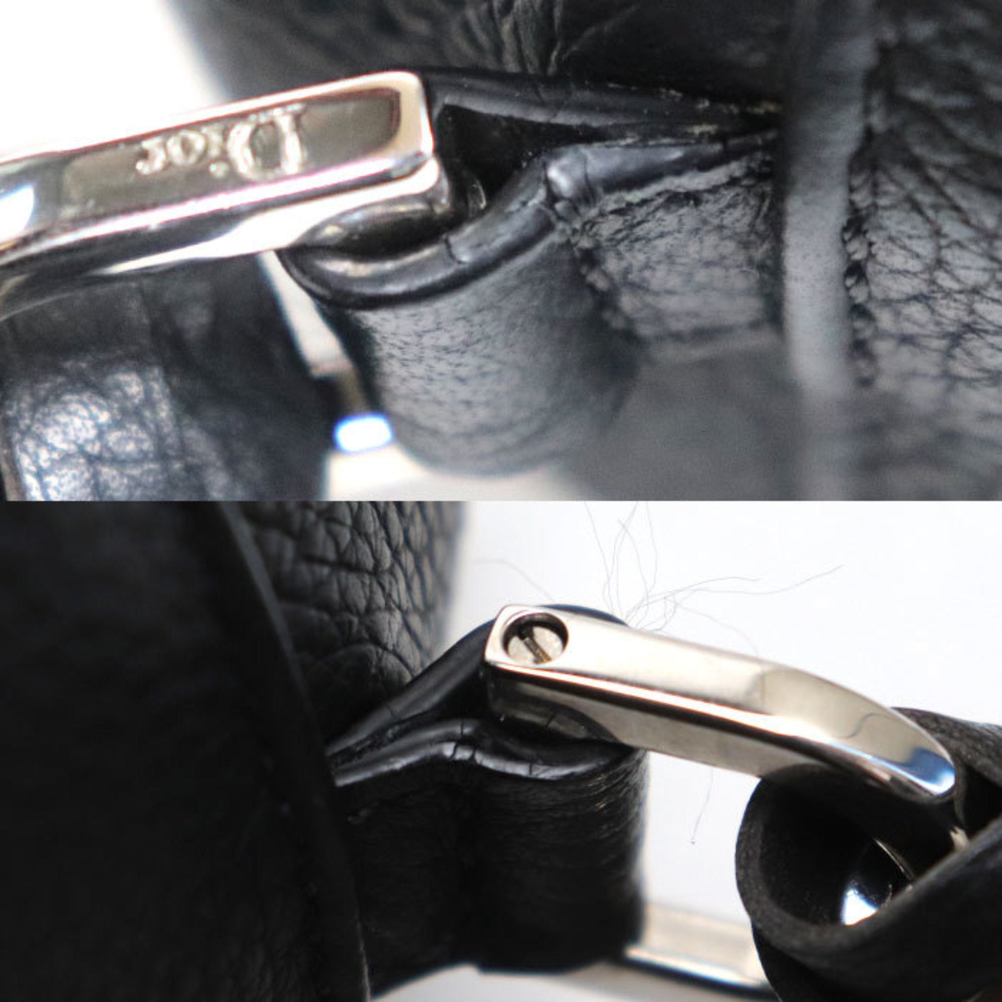 Christian Dior Black Leather Shoulder Bag ()