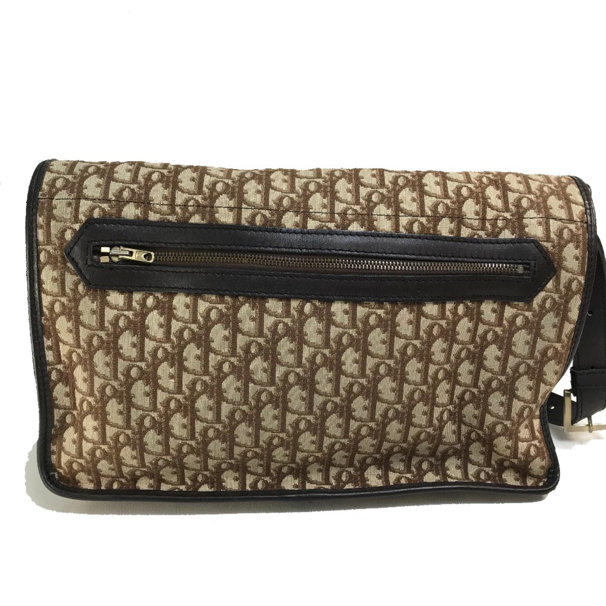 Christian Dior Beige Leather Shoulder Bag ()