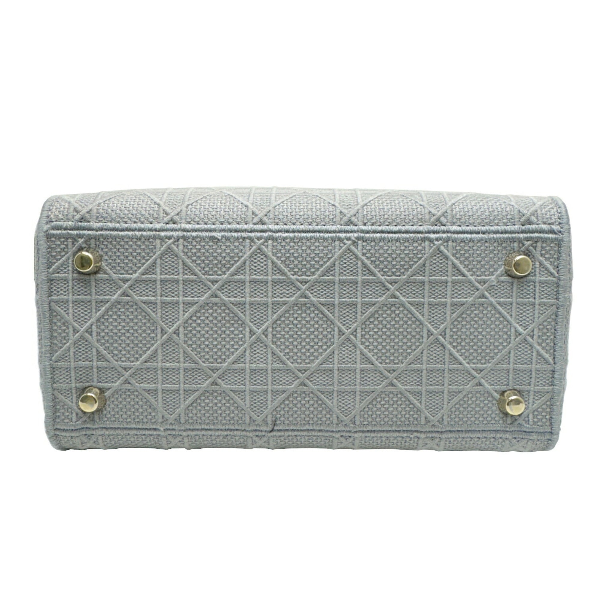 Christian Dior Gray Canvas Handbag Shoulder Bag ()