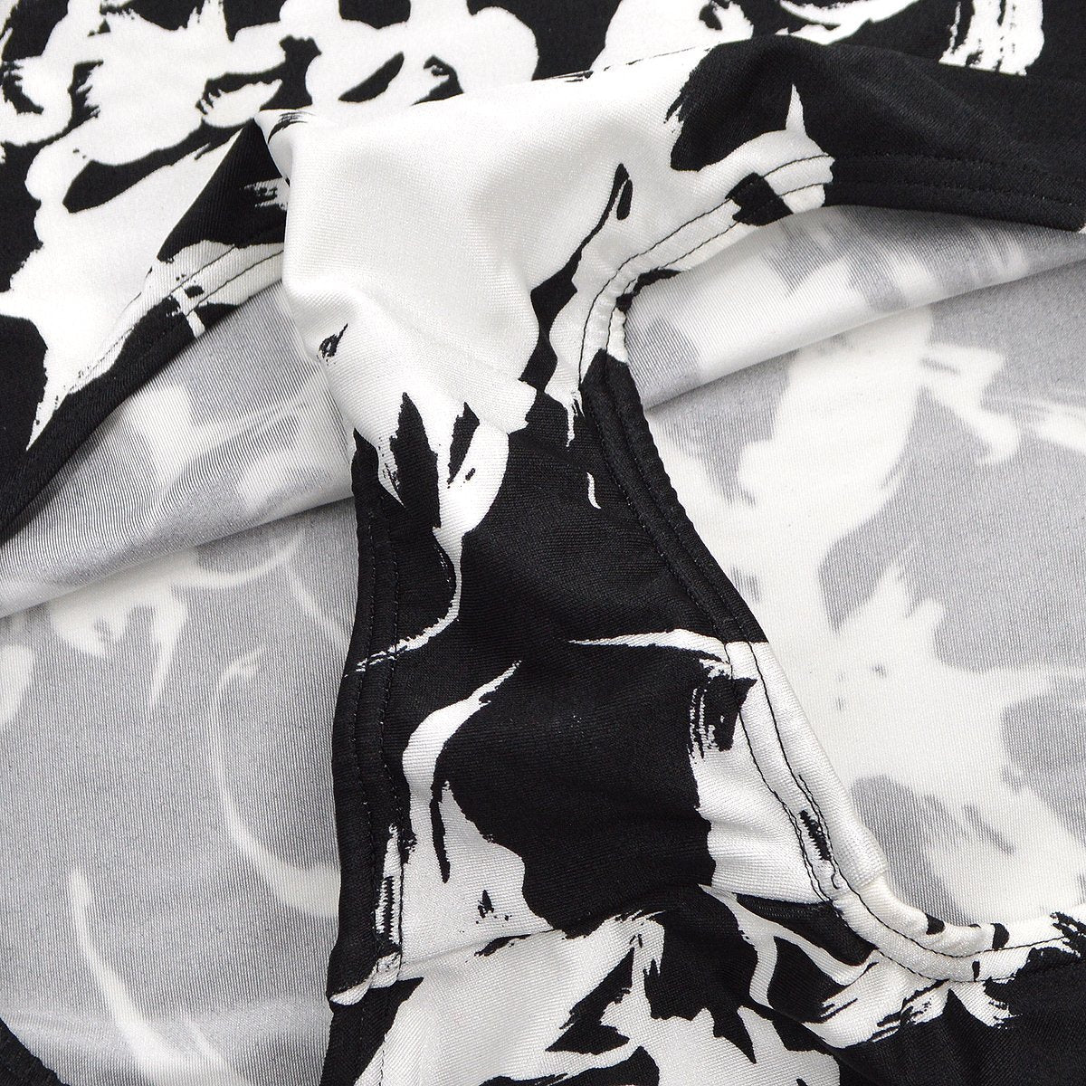 Christian Dior abstract print halterneck swimsuit #M