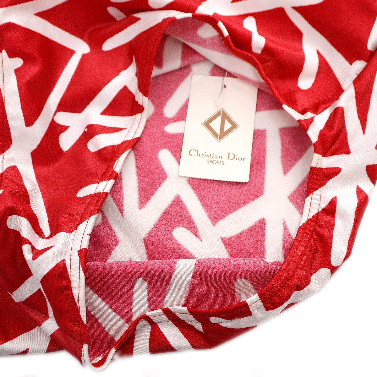 Christian Dior abstract print swimsuit #M